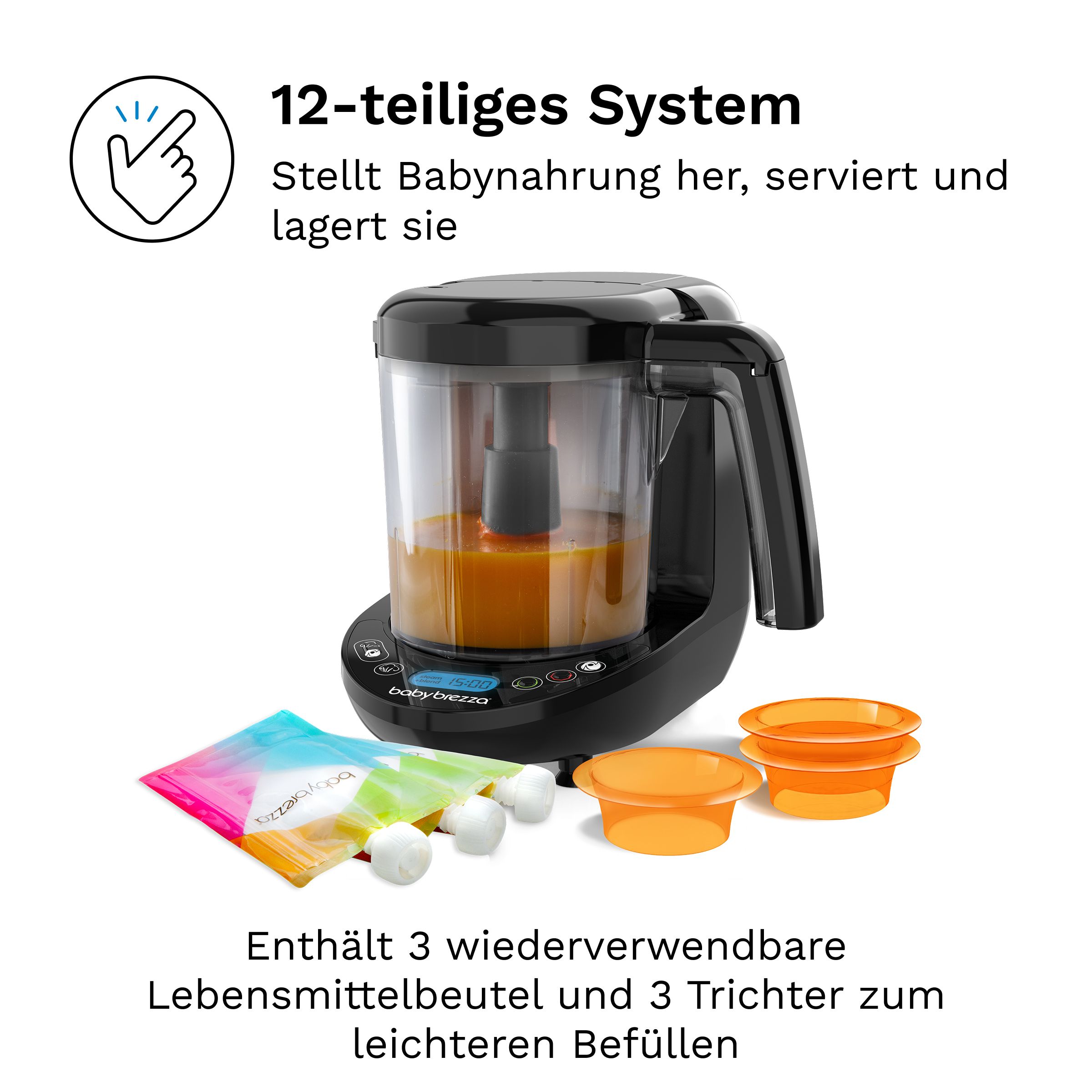 Baby Brezza Food Maker Deluxe, black