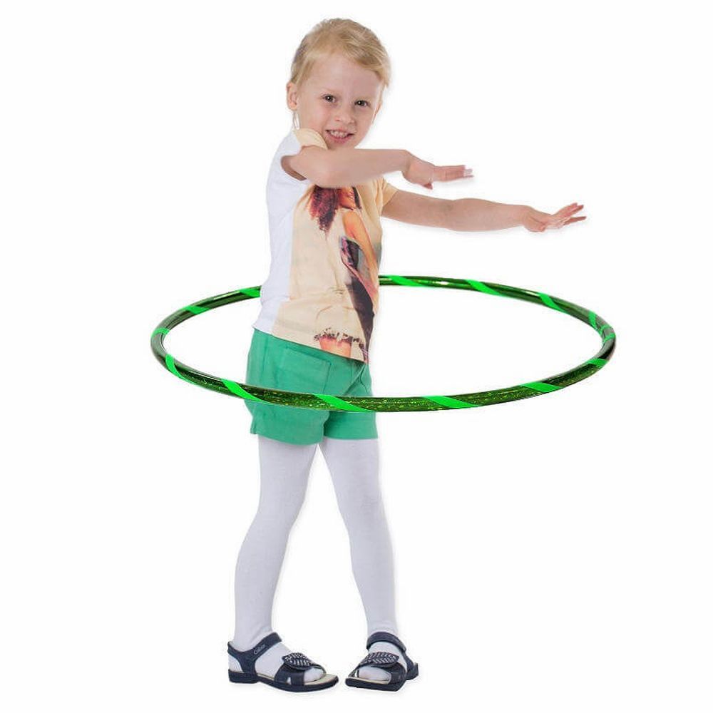 Hoopomania Super Star Kinder-Hula-Hoop | Ø 70 cm Grün-Grün 1 St