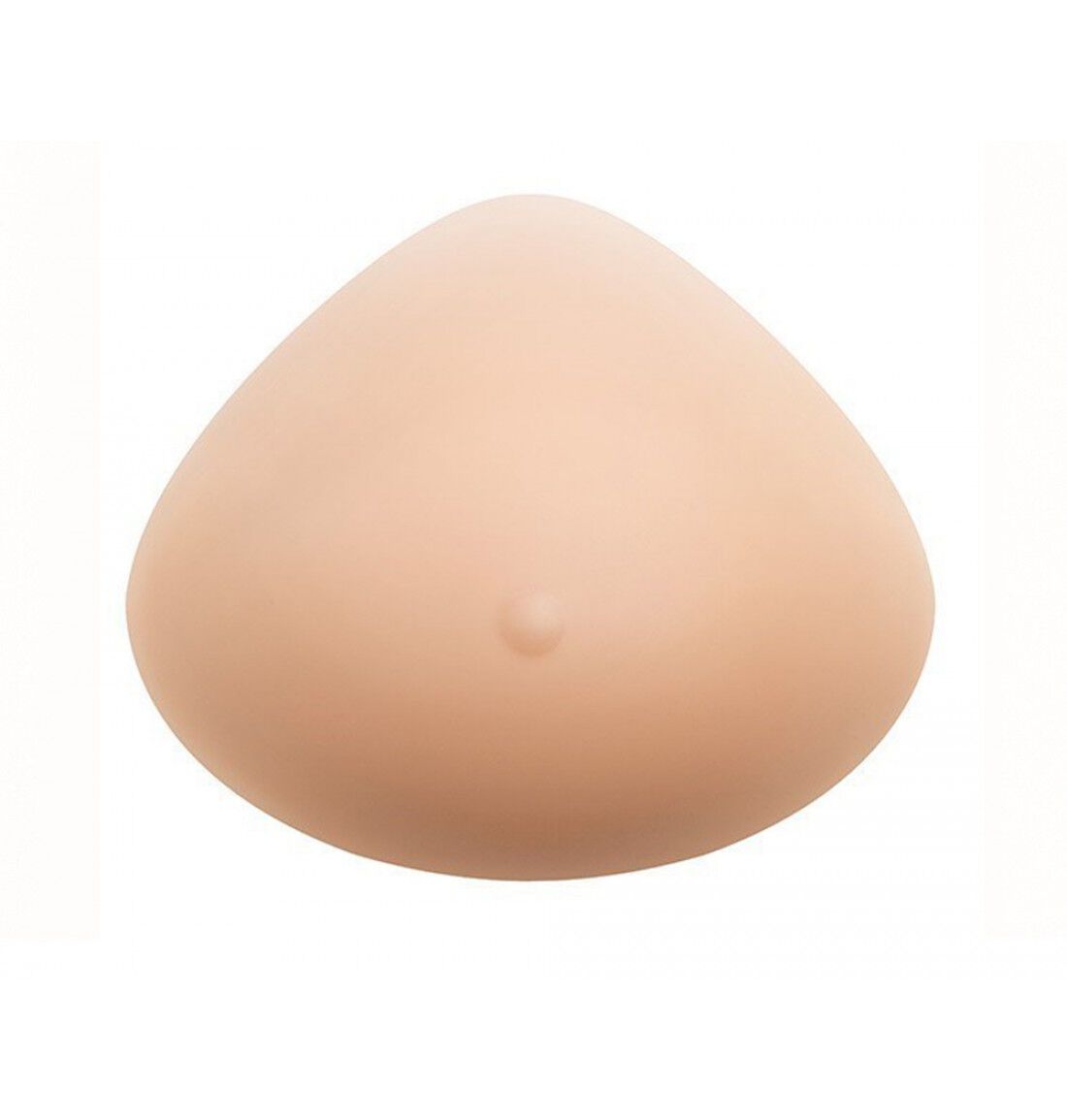 Ausgleichsepithese in Hautfarbe. Dreieckige Form mit kleiner Erhebung. Glatte Oberfläche.