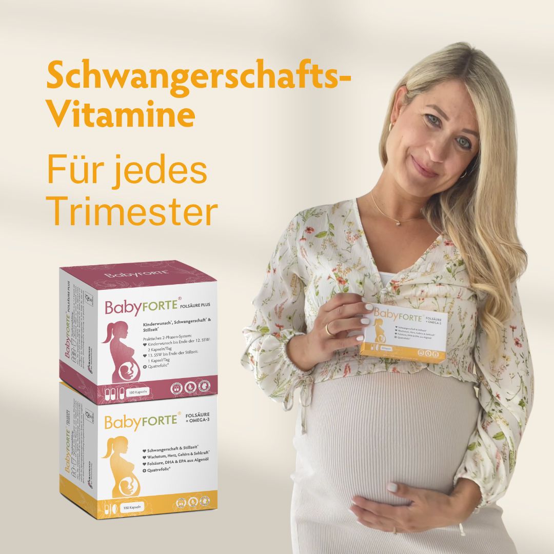 18 Nährstoffe, Folsäure, Omega-3 DHA & EPA. Nur 2 Kapseln pro Tag.