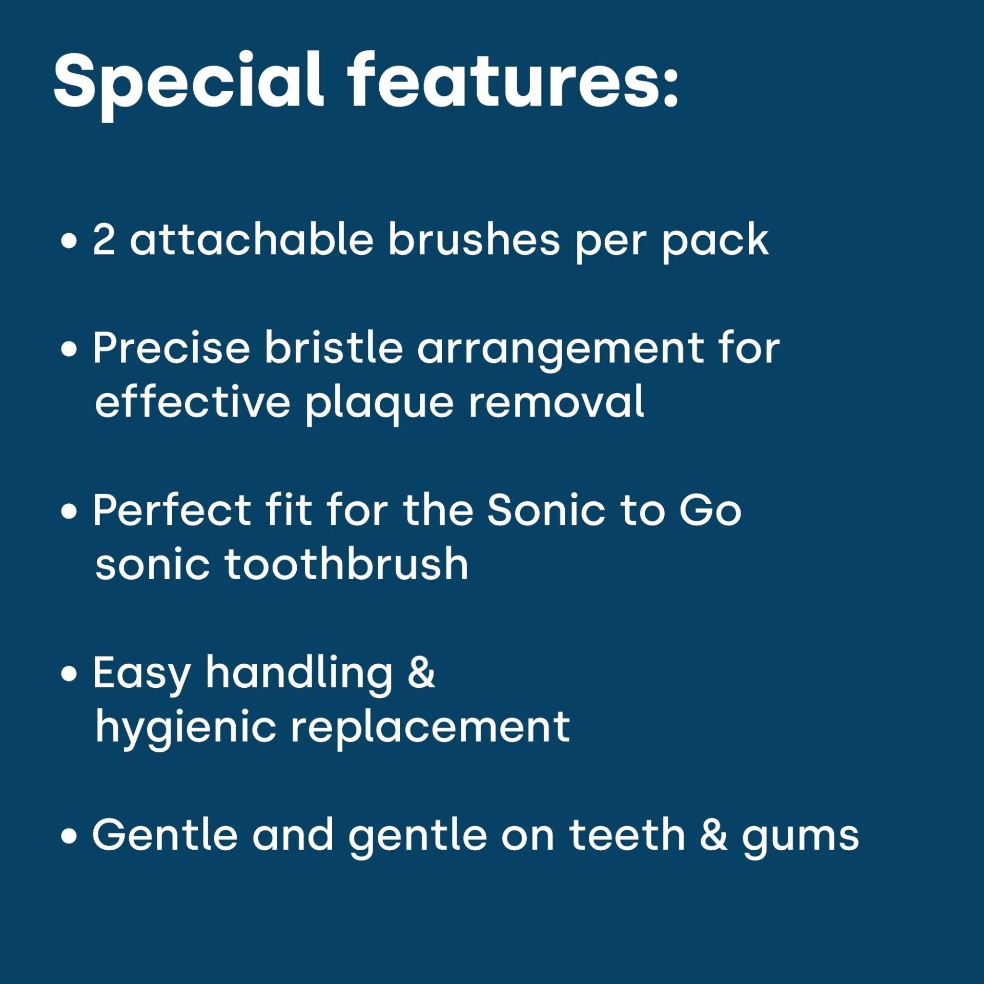 emmi-dent Sonic ToGo Aufsteckbürsten "white"