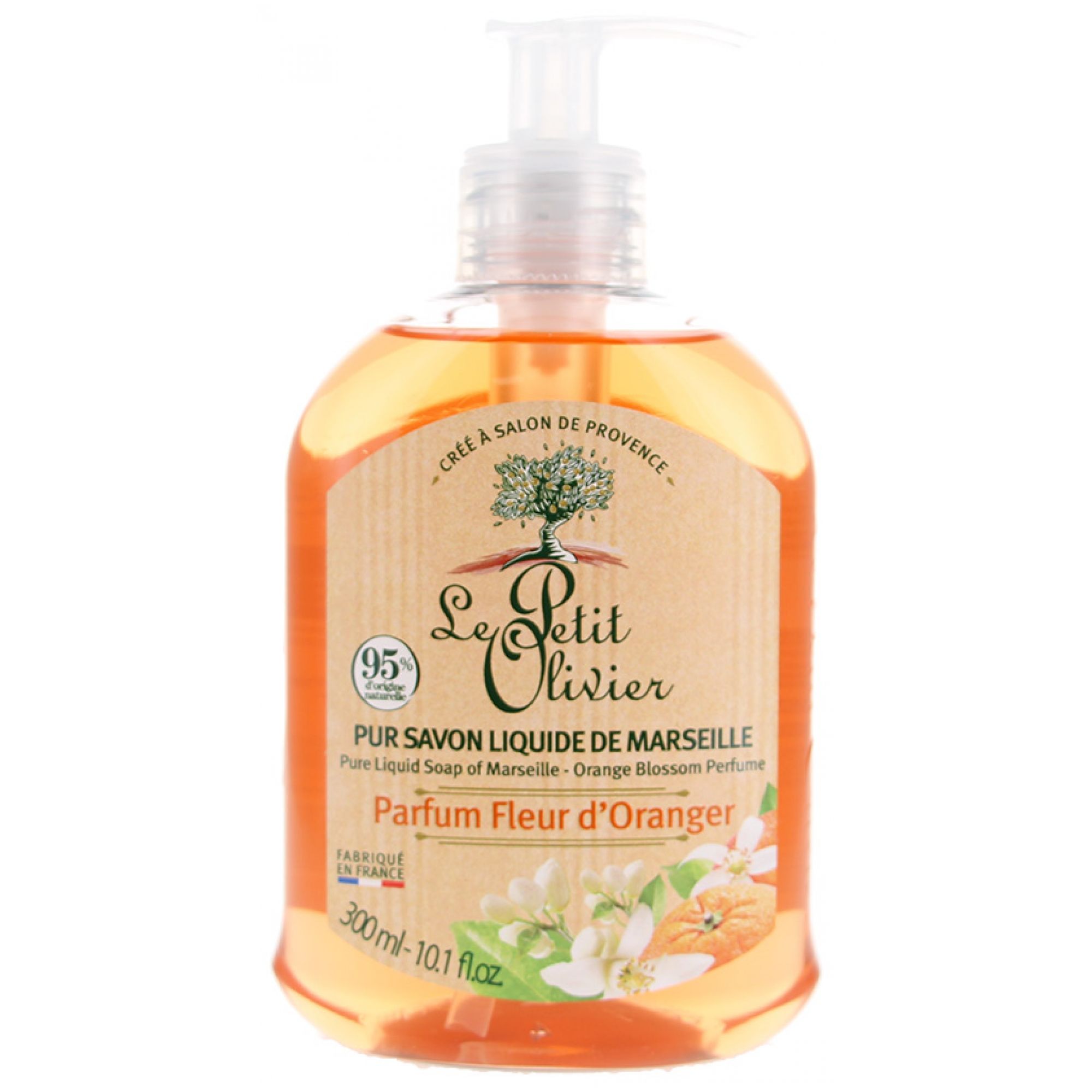 Le Petit Olivier Pure Liquid Marseille Soap Orange Blossom 8,7x4,6x16 cm