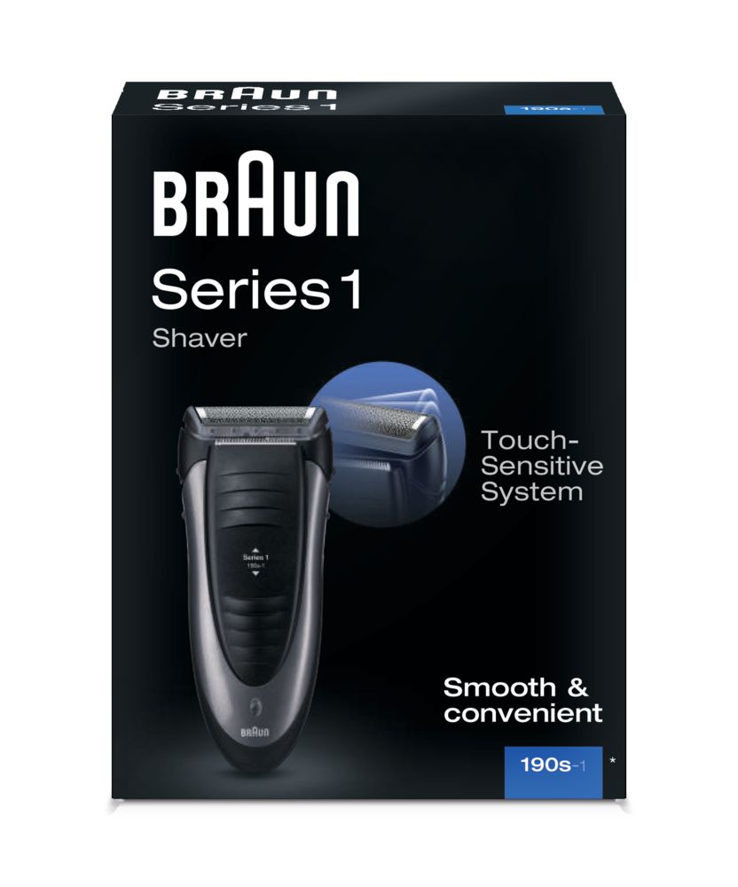 Braun - Elektrischer Rasierer "Series 1 - 190s" in Silber und Schwarz