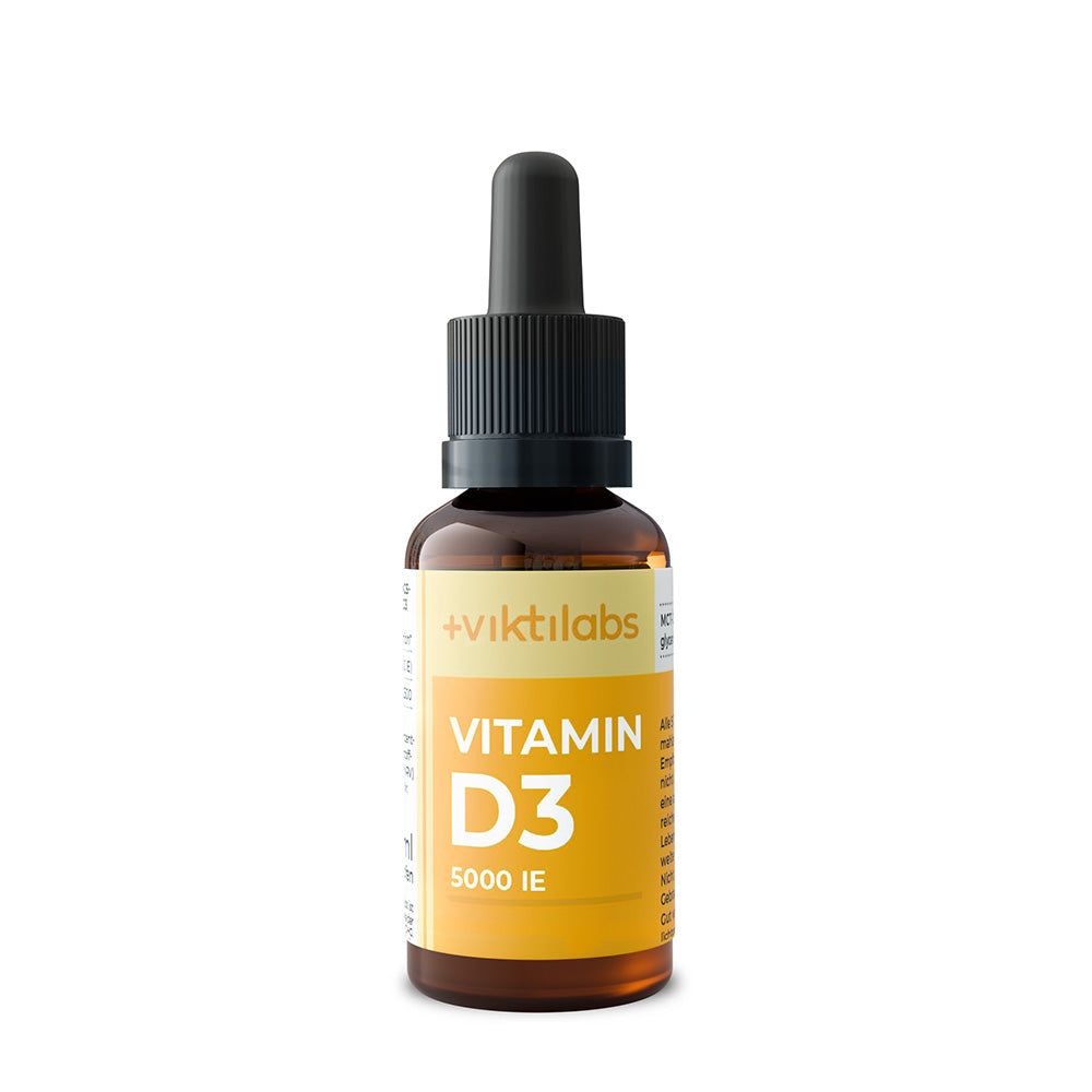 Viktilabs Vitamin D3: 5.000 IE in reinem MCT-Öl für Knochen und Immunsystem