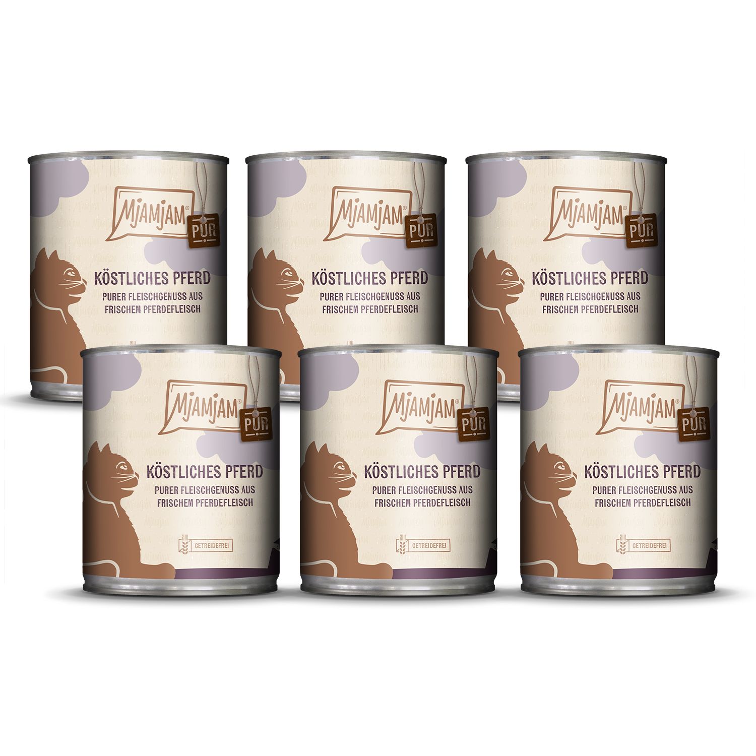 MjAMjAM - Purer Fleischgenuss köstliches Pferd pur 6x800 g Futter