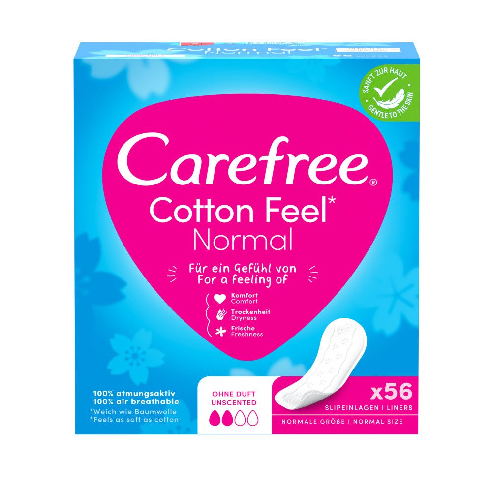 Carefree - Slipeinlagen 'Cotton Feel Normal' ohne Duft