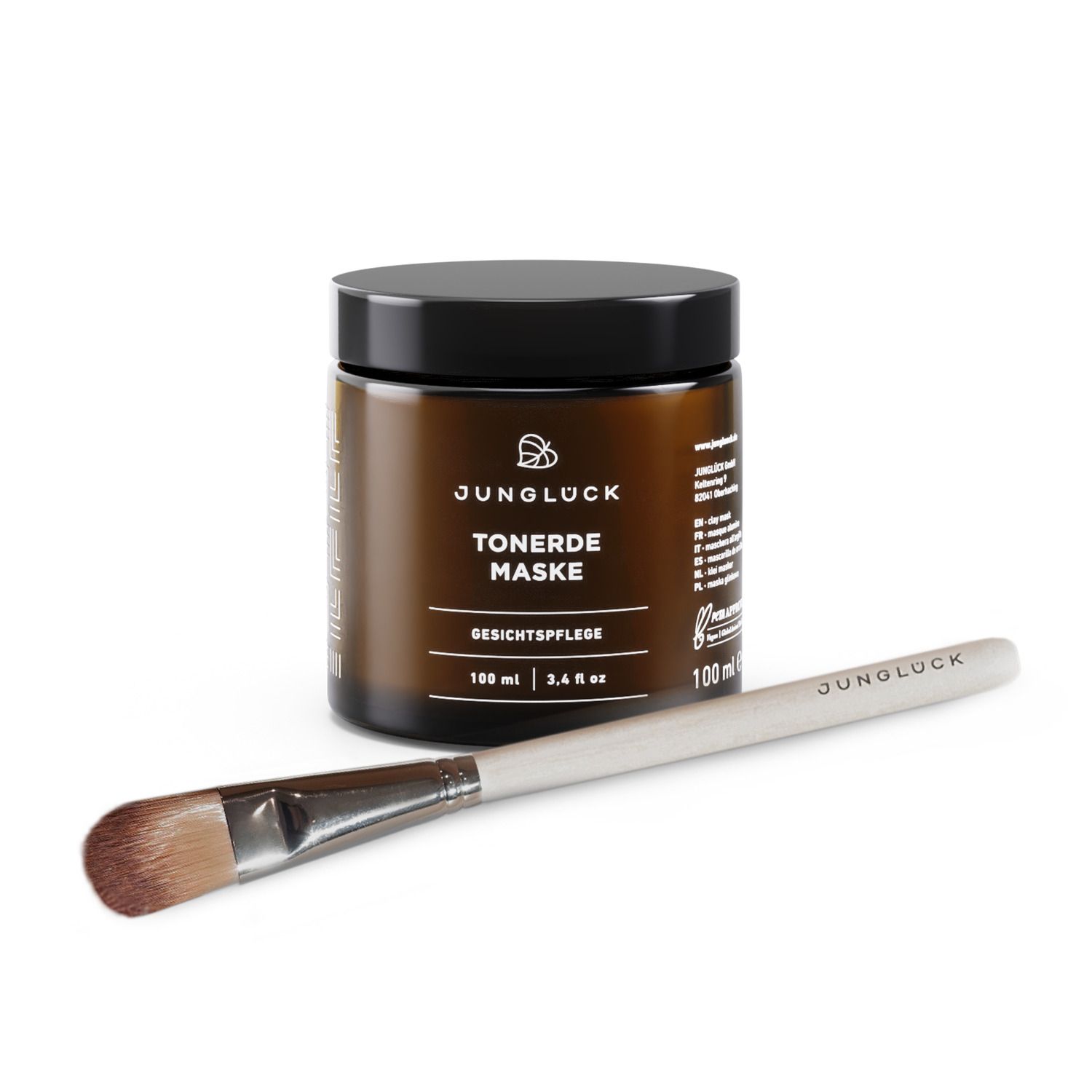 Junglück Tonerde Maske + Pinsel Kombi 1 St