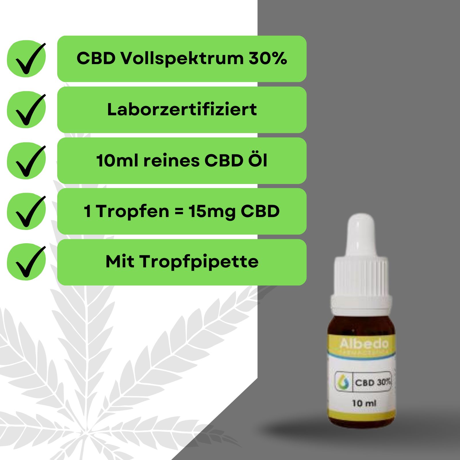 Weedness - CBD Öl 30% 10 ml