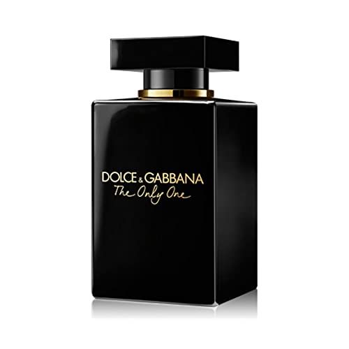 Schwarzer Flakon mit goldfarbenem Aufdruck. Rechteckige Form mit schwarzem Verschluss. Aufschrift: Dolce & Gabbana The Only One.