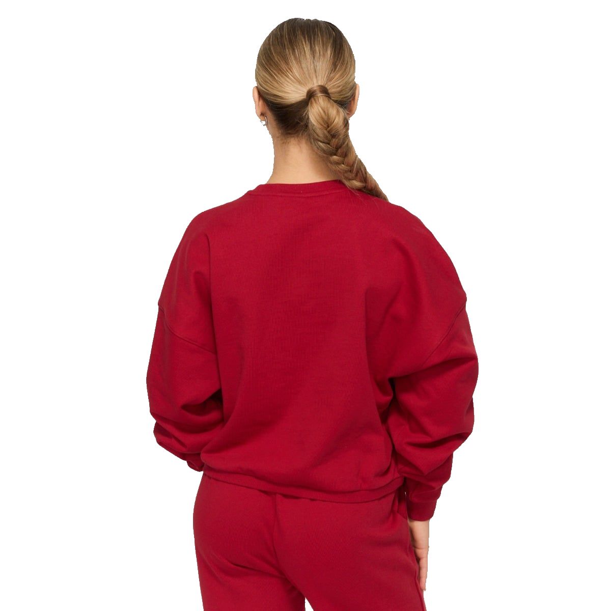 GymBeam Sweatshirt Damen Regular ohne Kapuze Varsity Rot