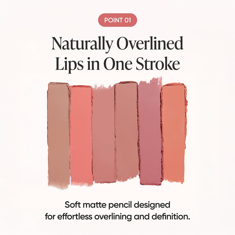 Farbproben von Lippenstiften in verschiedenen Rosé- und Koraltönen.