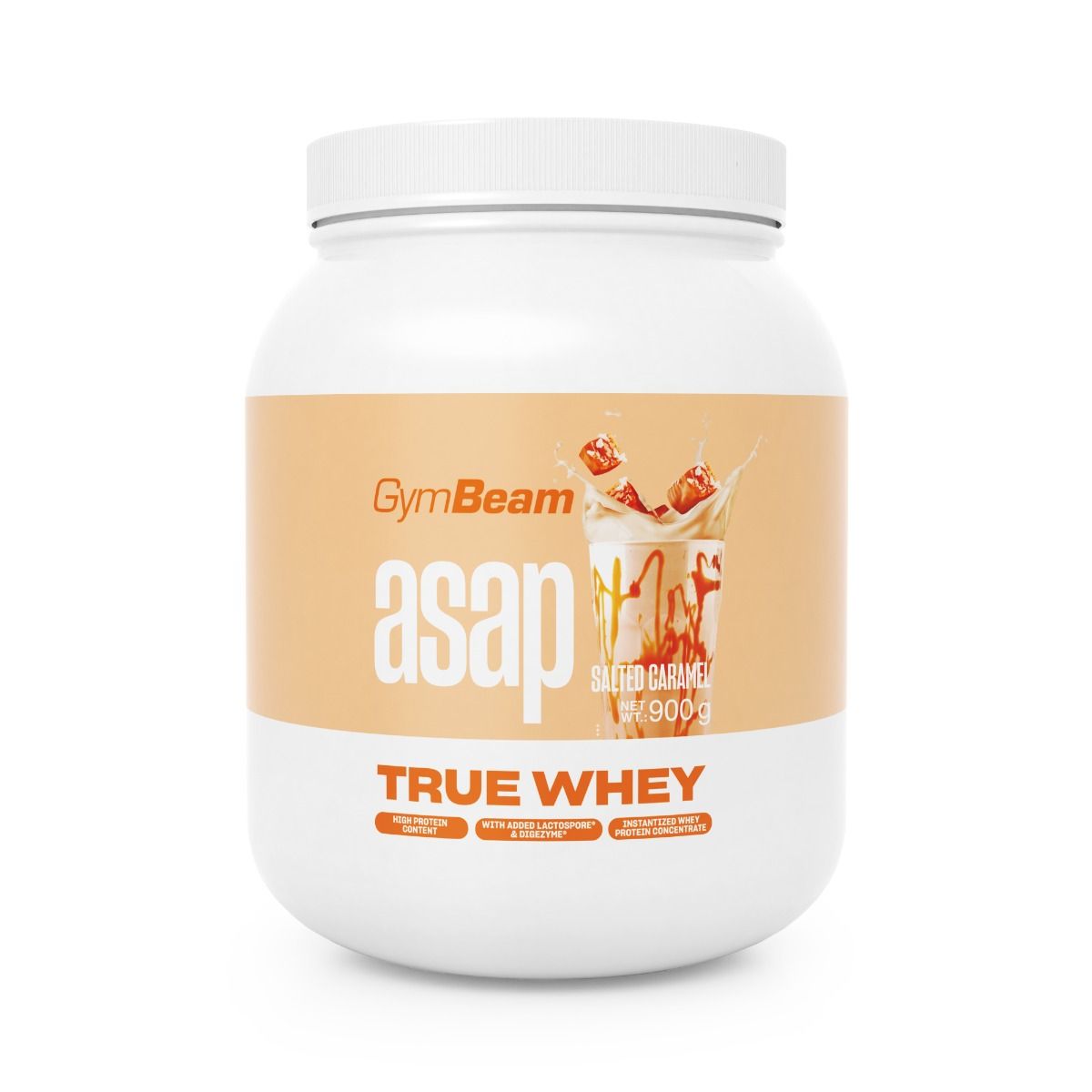 GymBeam True Whey Molkenprotein-Konzentrat Pulver 900 g