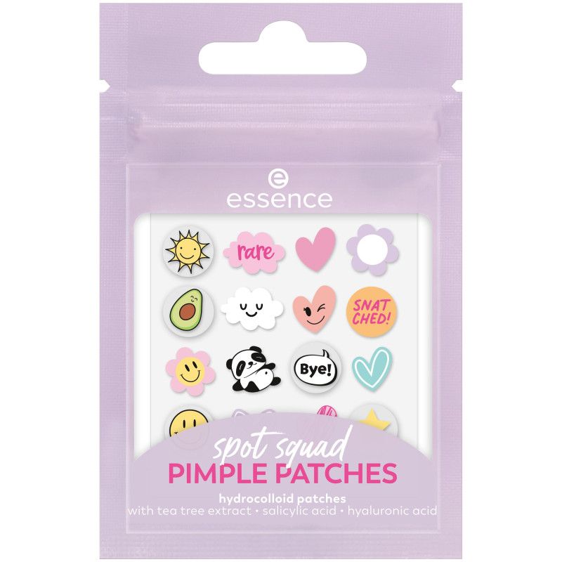 Essence Spot Squad Pimple Patches Packung mit niedlichen Aufklebern.