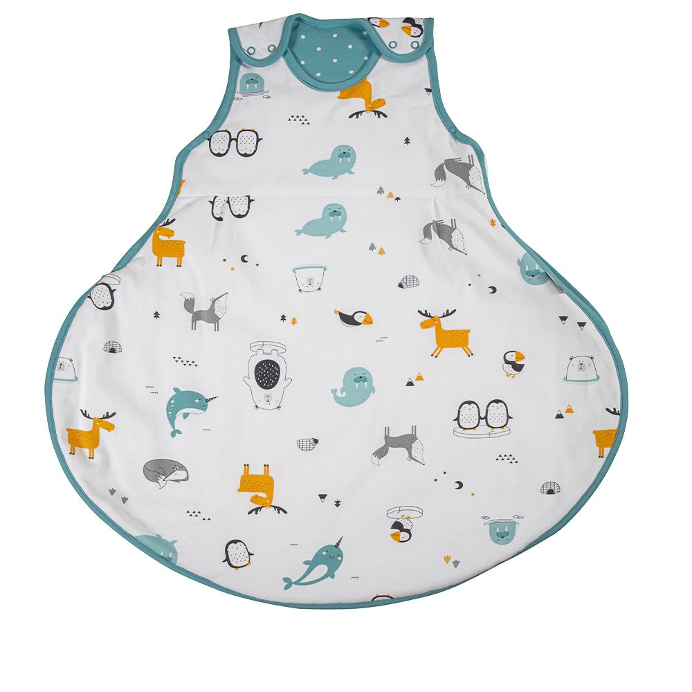 schlummersack Baby Schlafsack bei Hüftdysplasie ganzjährig in 2.5 Tog 0-3 Monate 70 cm Polarfreunde