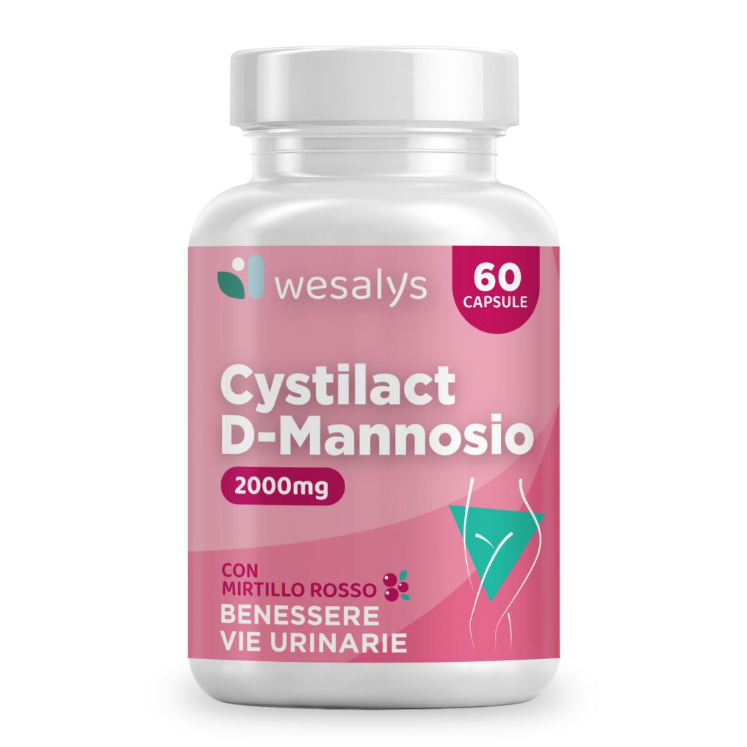Integratore Cistite con D-Mannosio CYSTILACT di WESALYS® - per il Benessere Vie Urinarie