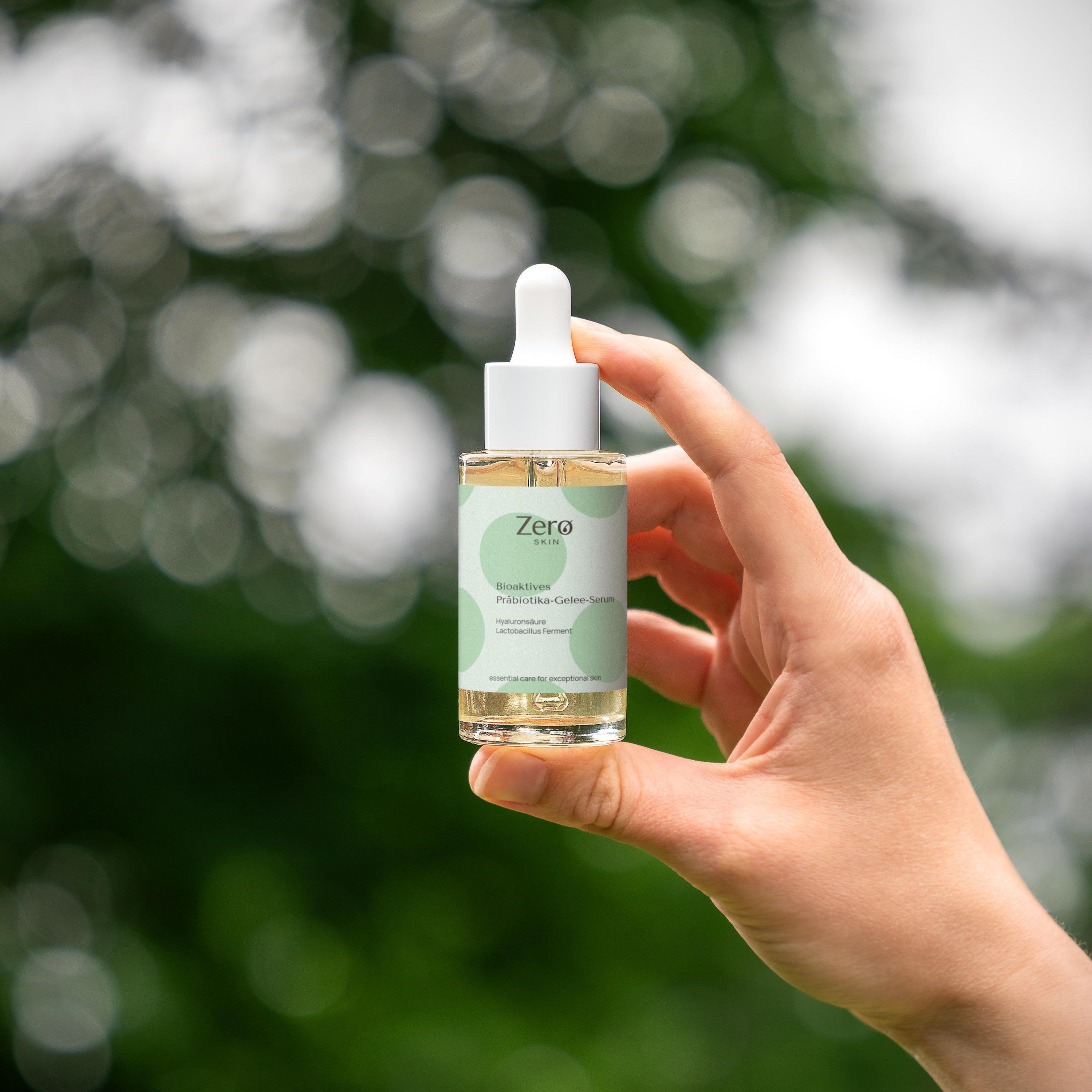 Zero Skin Bioaktives Präbiotika-Gelee-Serum, beruhigend hydratisierend für empfindliche Haut