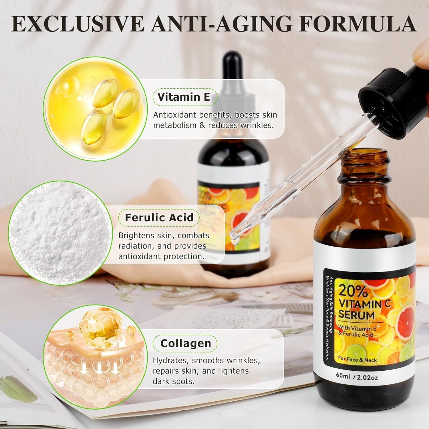 Abodiuss Vitamin C Serum Gesicht
