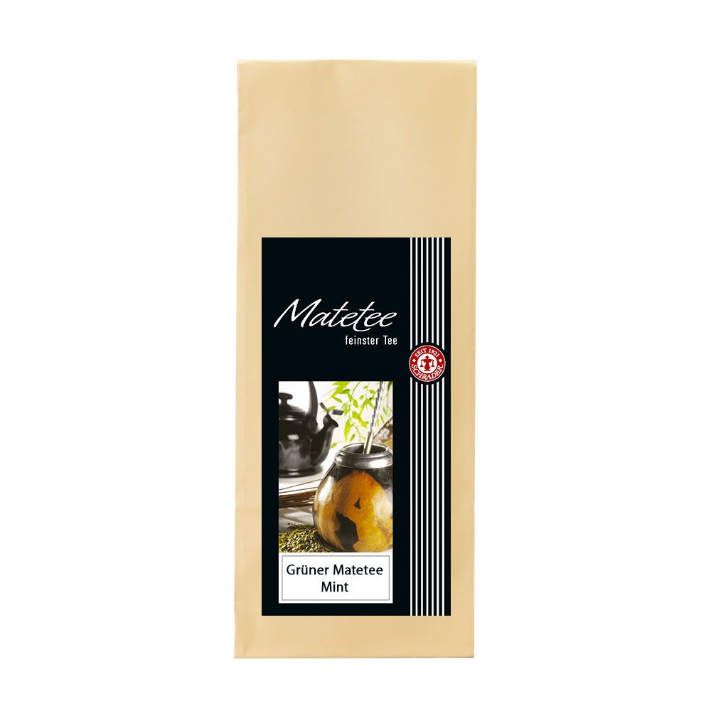 Schrader Grüner Mate Tee Grün Mint 0,1 kg