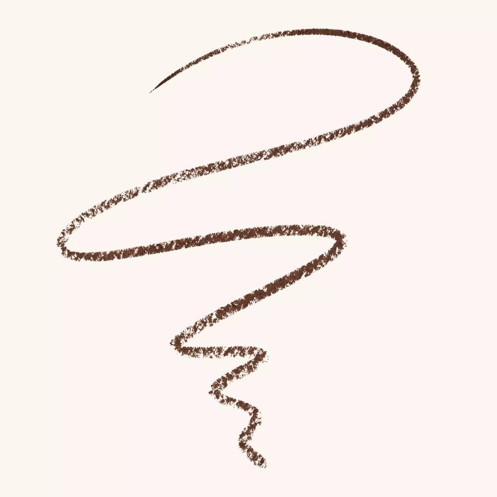 Braune Lippenstiftspur auf hellem Hintergrund. Textur sichtbar.