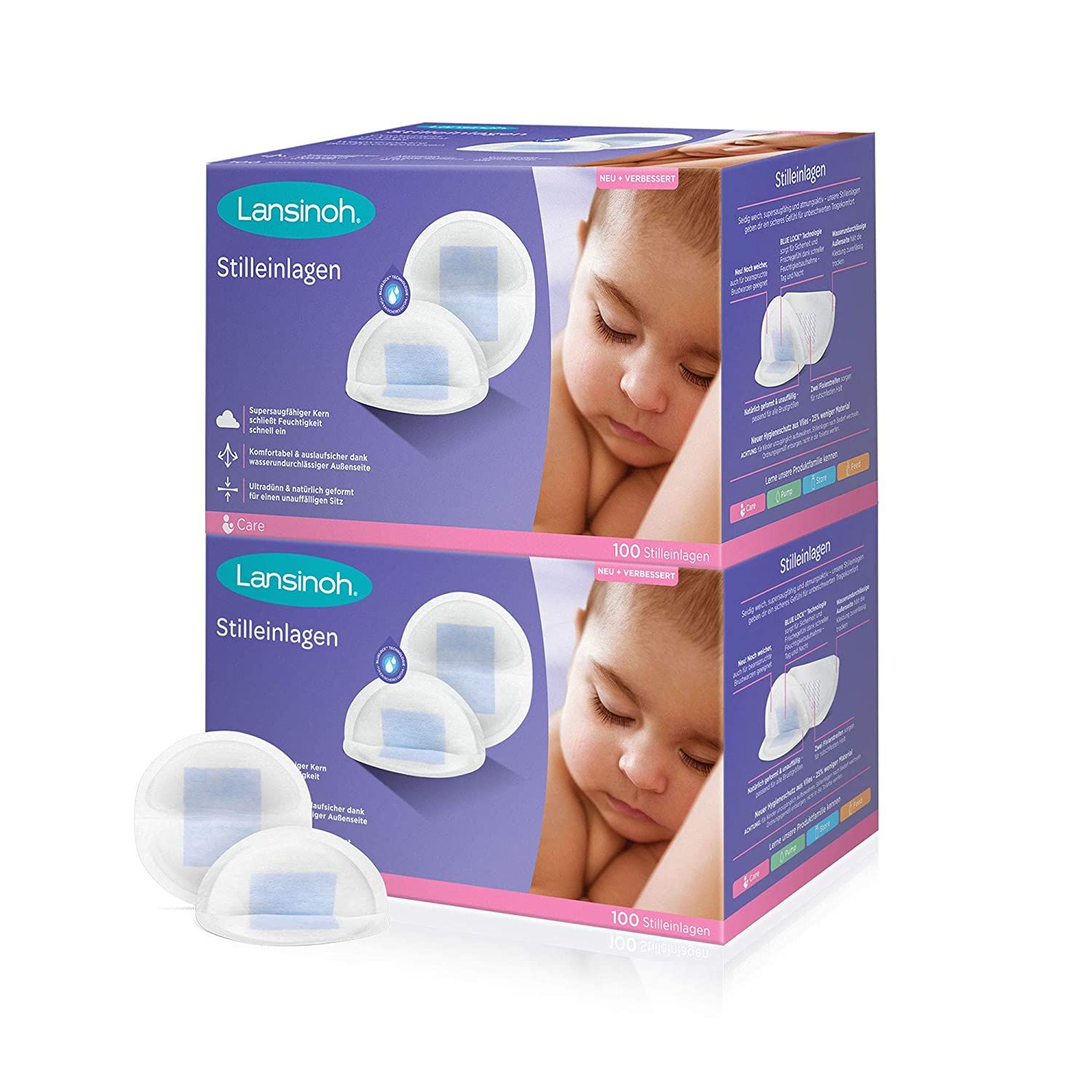Cuscinetti per allattamento Lansinoh Blue Lock