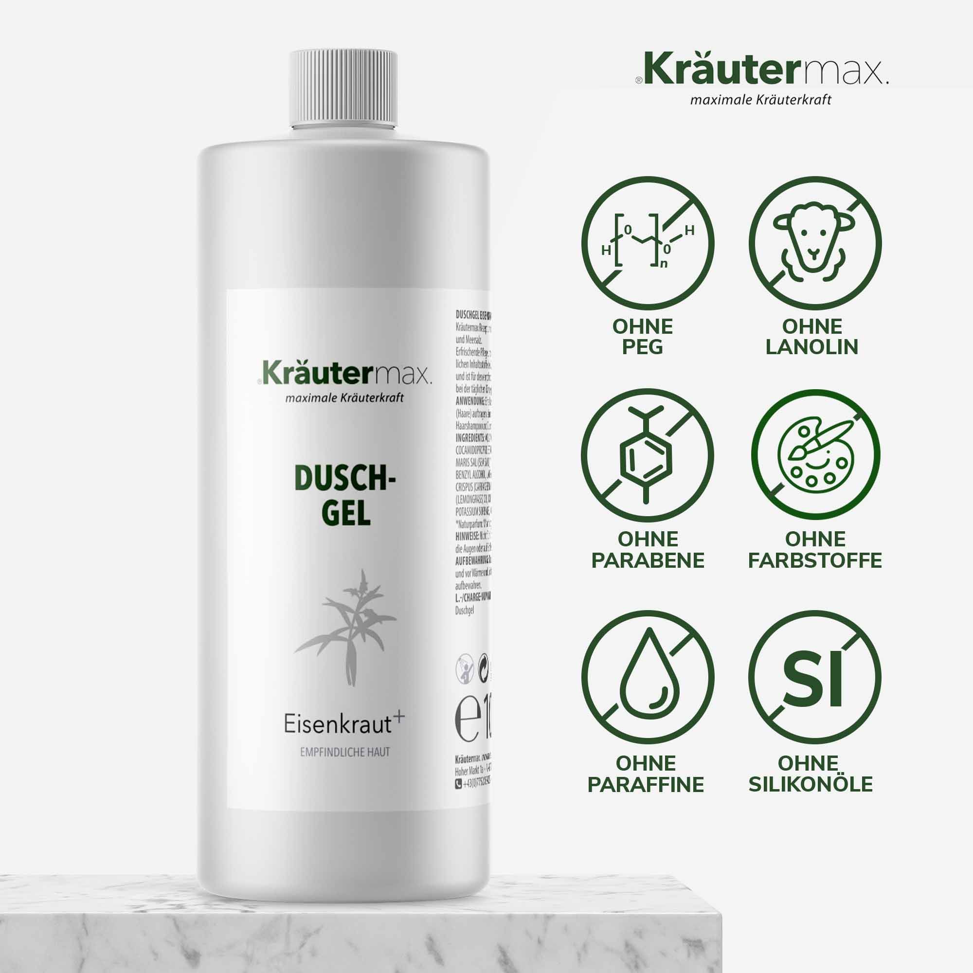 Kräutermax Duschgel Eisenkraut plus Nachfüllung