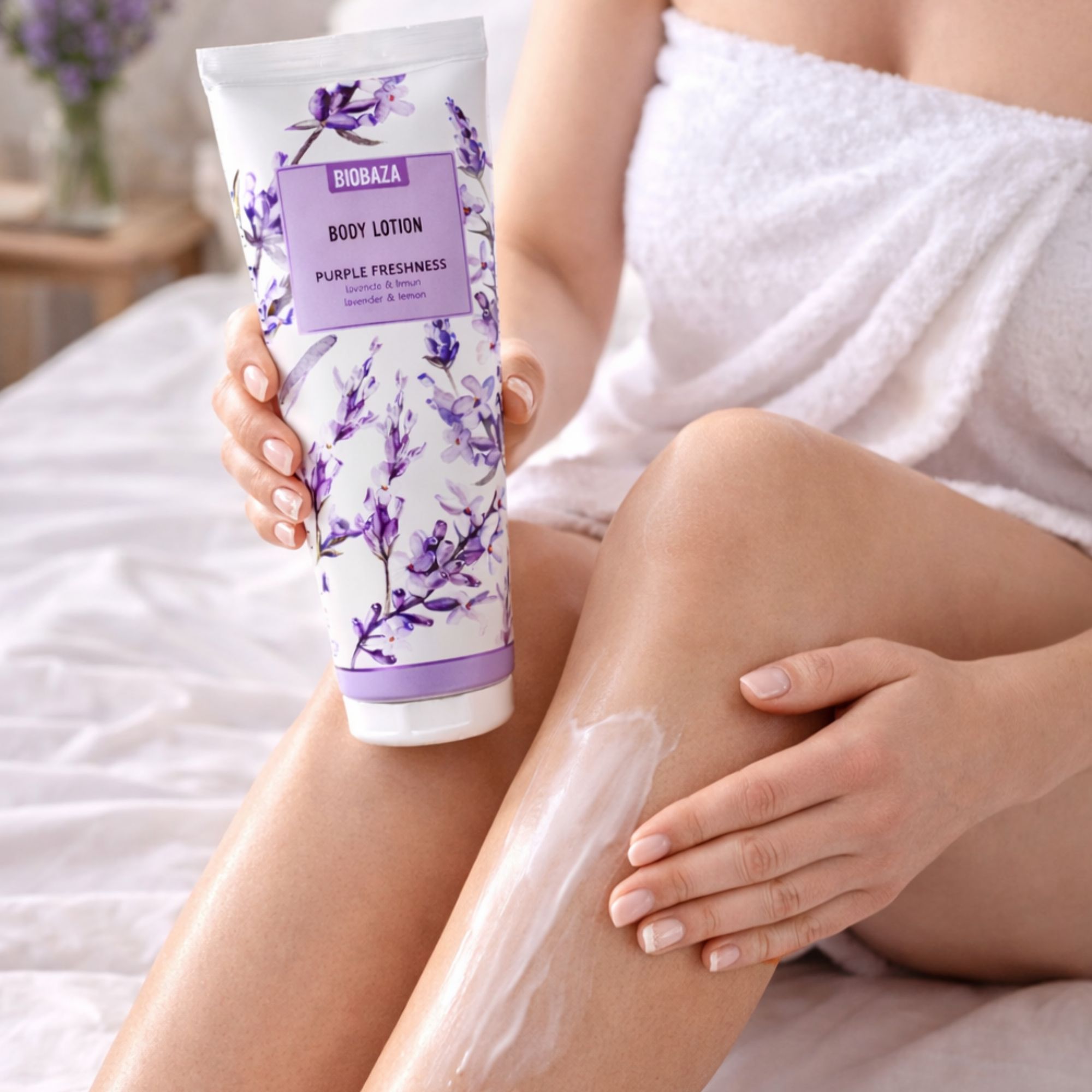 BIOBAZA Purple Freshness Beruhigende Körperlotion