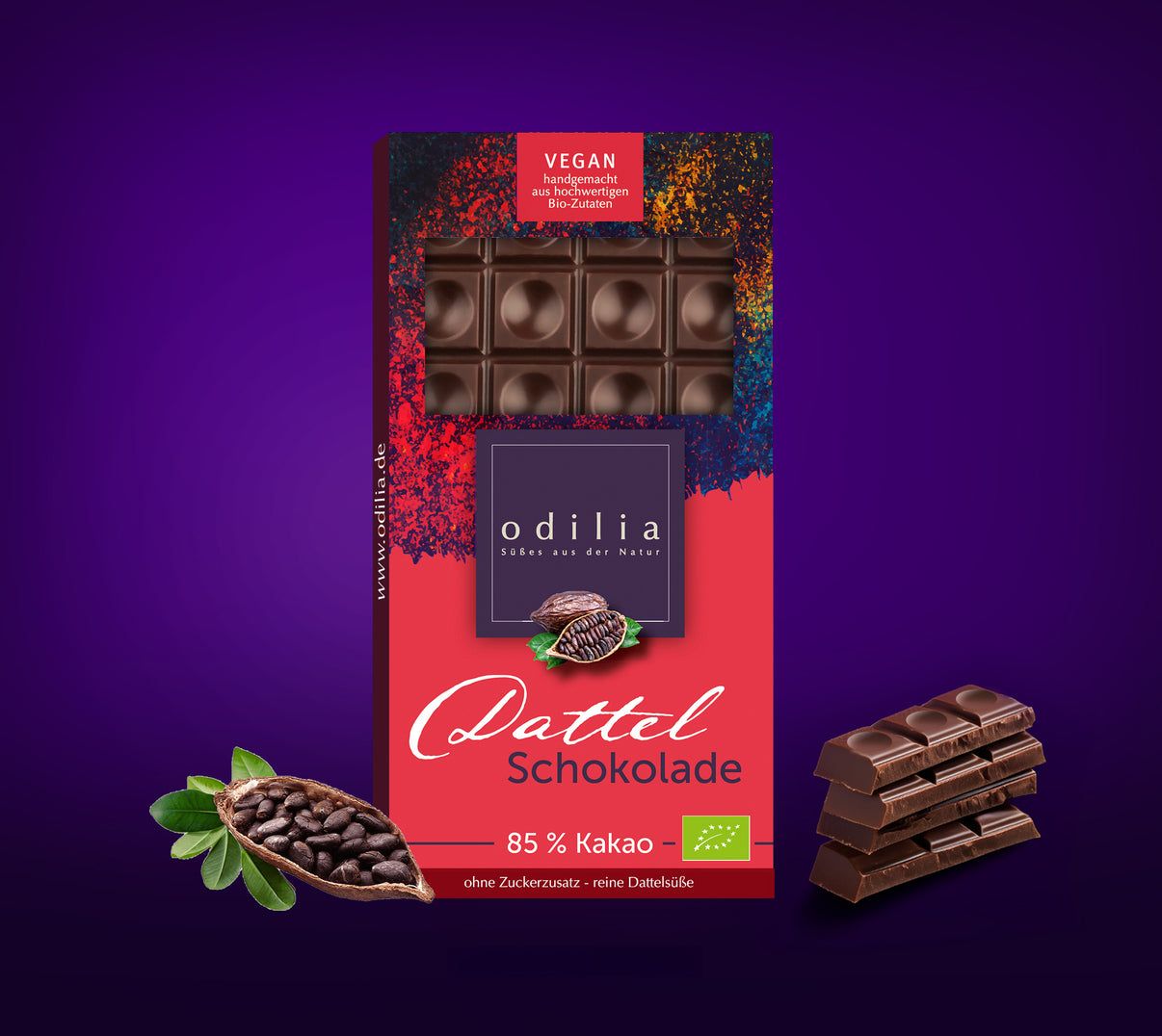 odilia Bio Dattel Schokolade 85% Kakao
