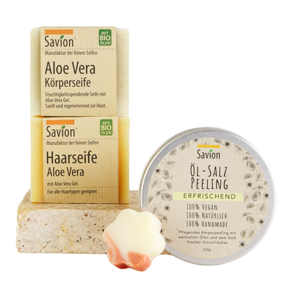 Savion Aloe Fresh Körper- und Haarseifen Set