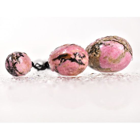 Lumunu Yoni Eggs Set "Rhodonite"