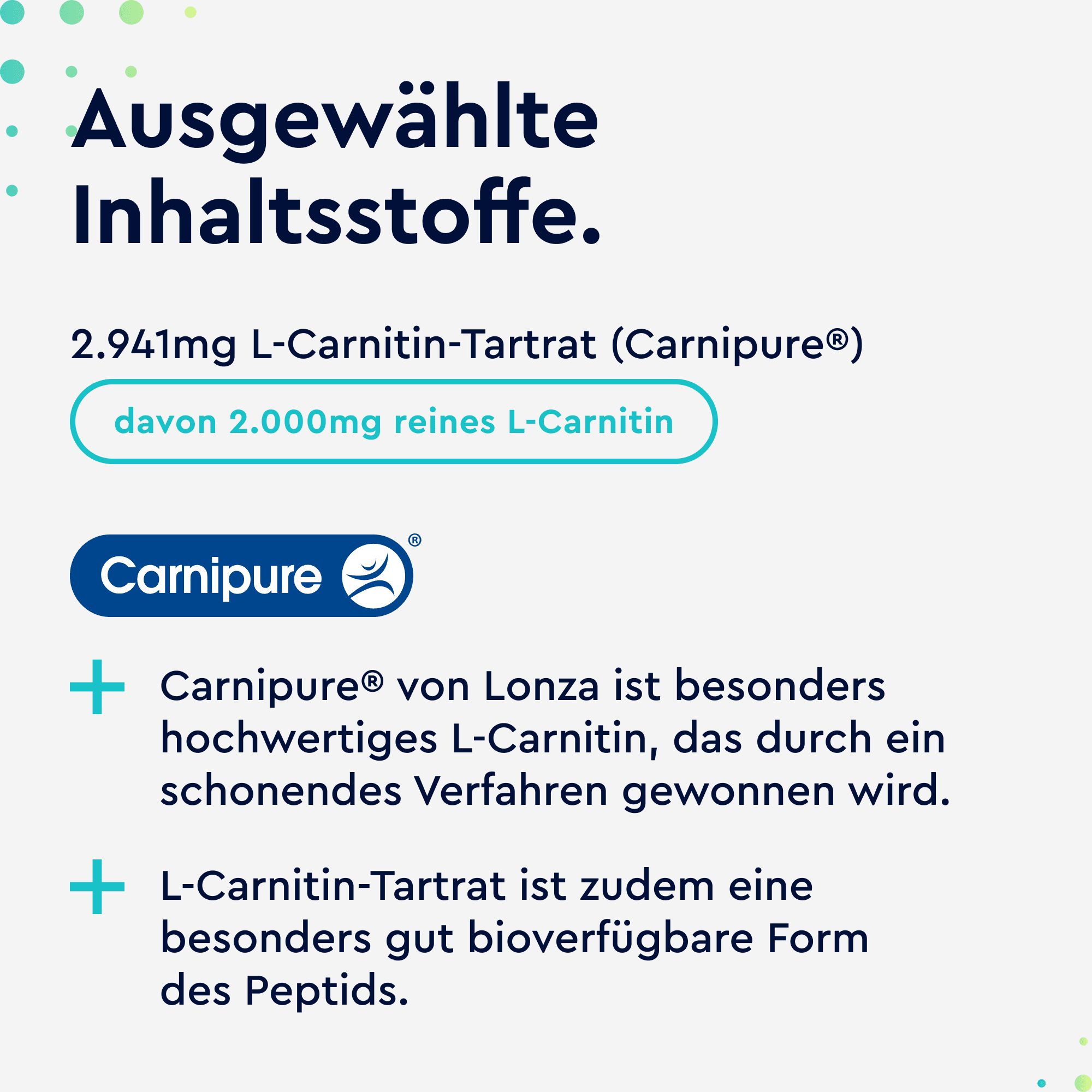 gloryfeel® L-Carnitin Kapseln Carnipure Markenrohstoff
