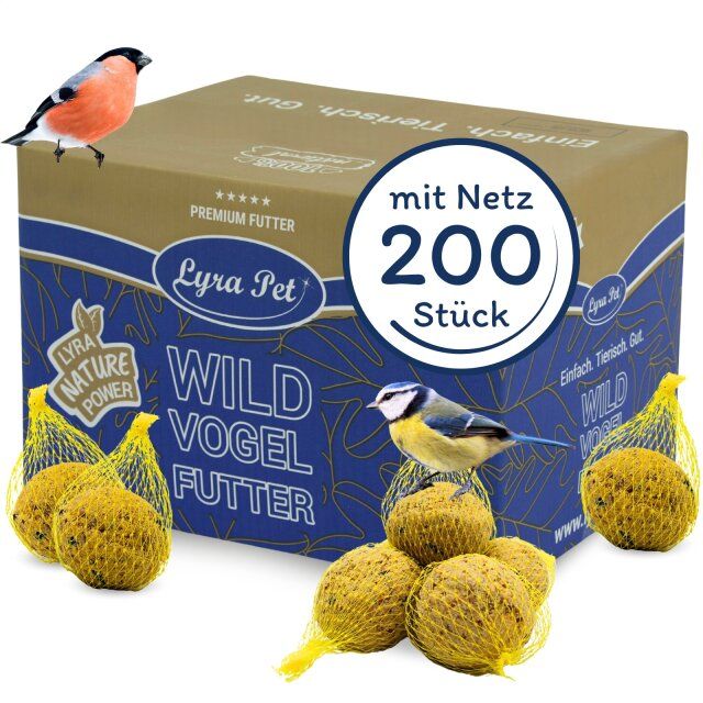 Lyra Pet® Meisenknödel mit Netz à 90 g = 18 kg