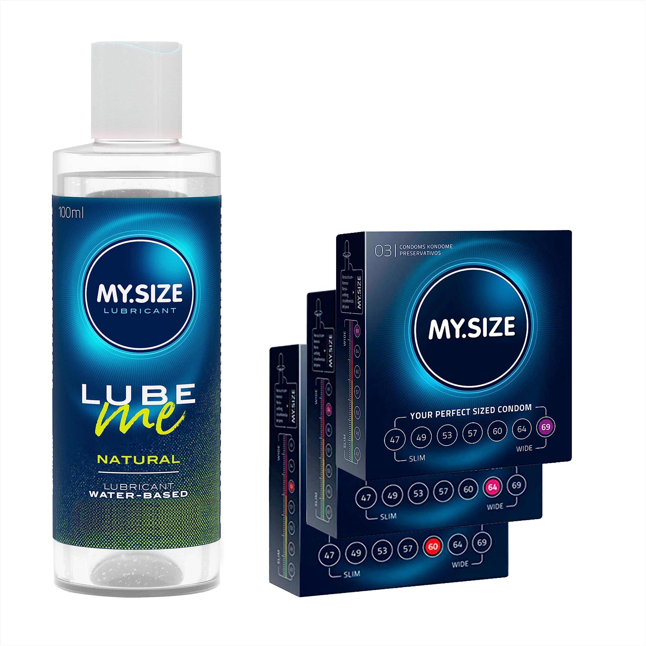 My.size Kondome + Lube ME Natural Set 3 St