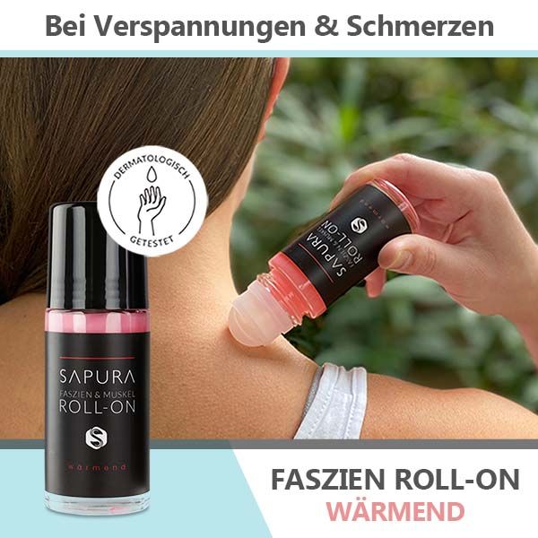 Wärmesalbe Roll-On - Wärmebalsam Muskelverspannung Nacken Schulter | Sapura® 2 St Gel