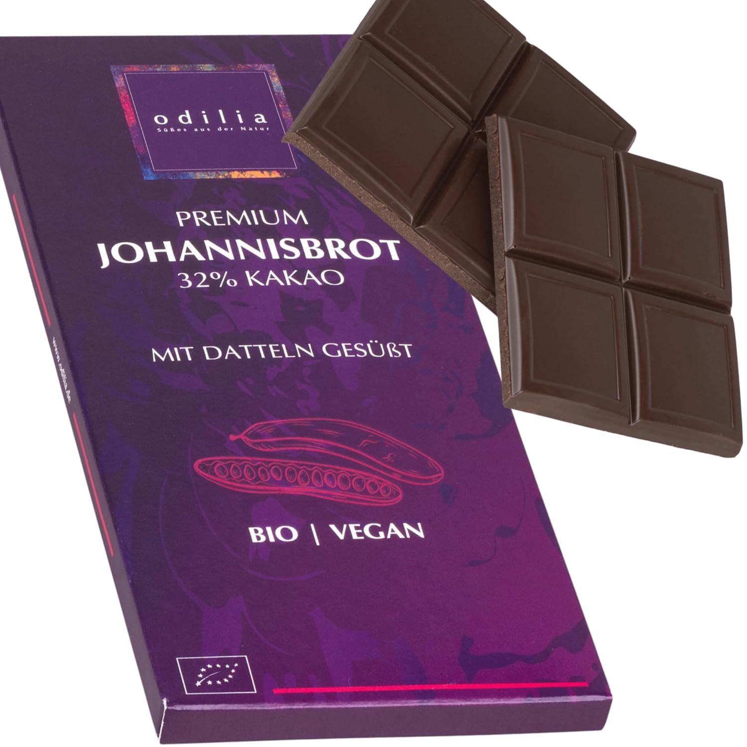 odilia Premium Johannisbrot Schokolade 10x70 g
