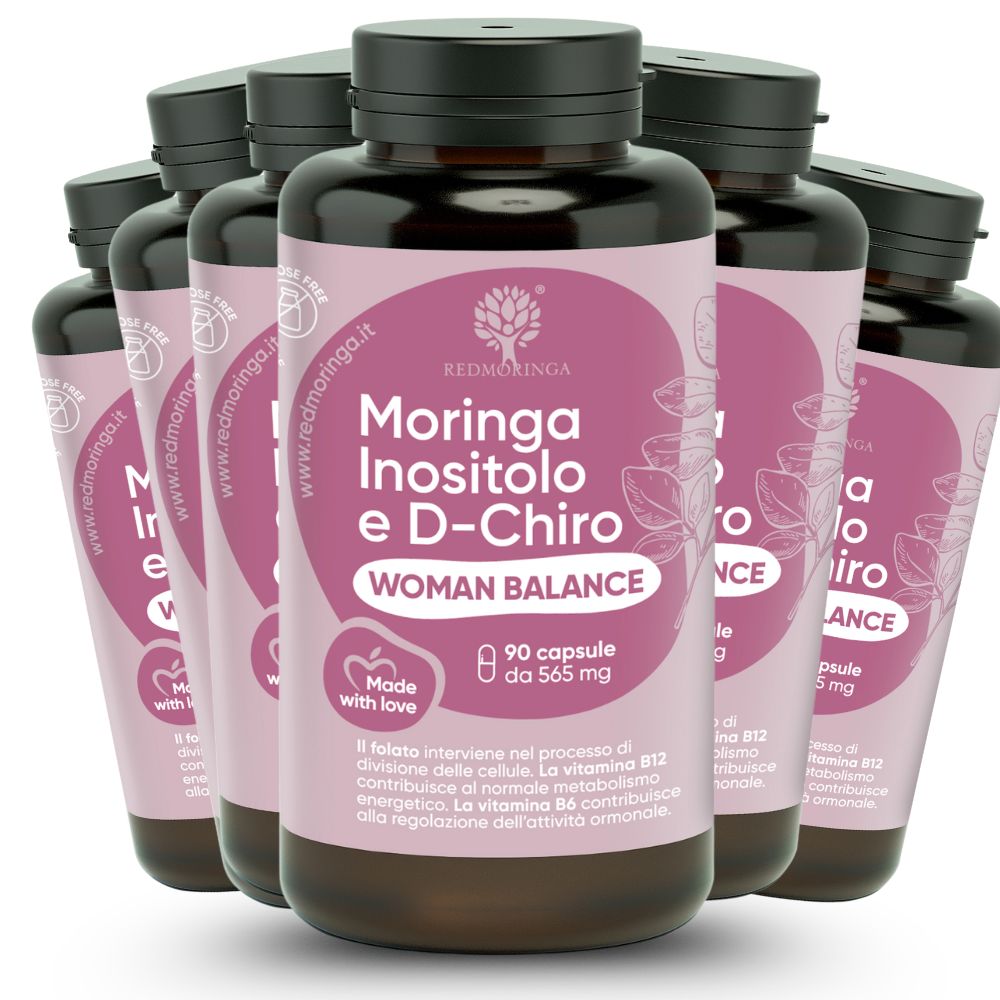RedMoringa Woman Balance Myo-Inositol, D-Chiro-Inositol & Bio Moringa 540 Kapseln 6 St