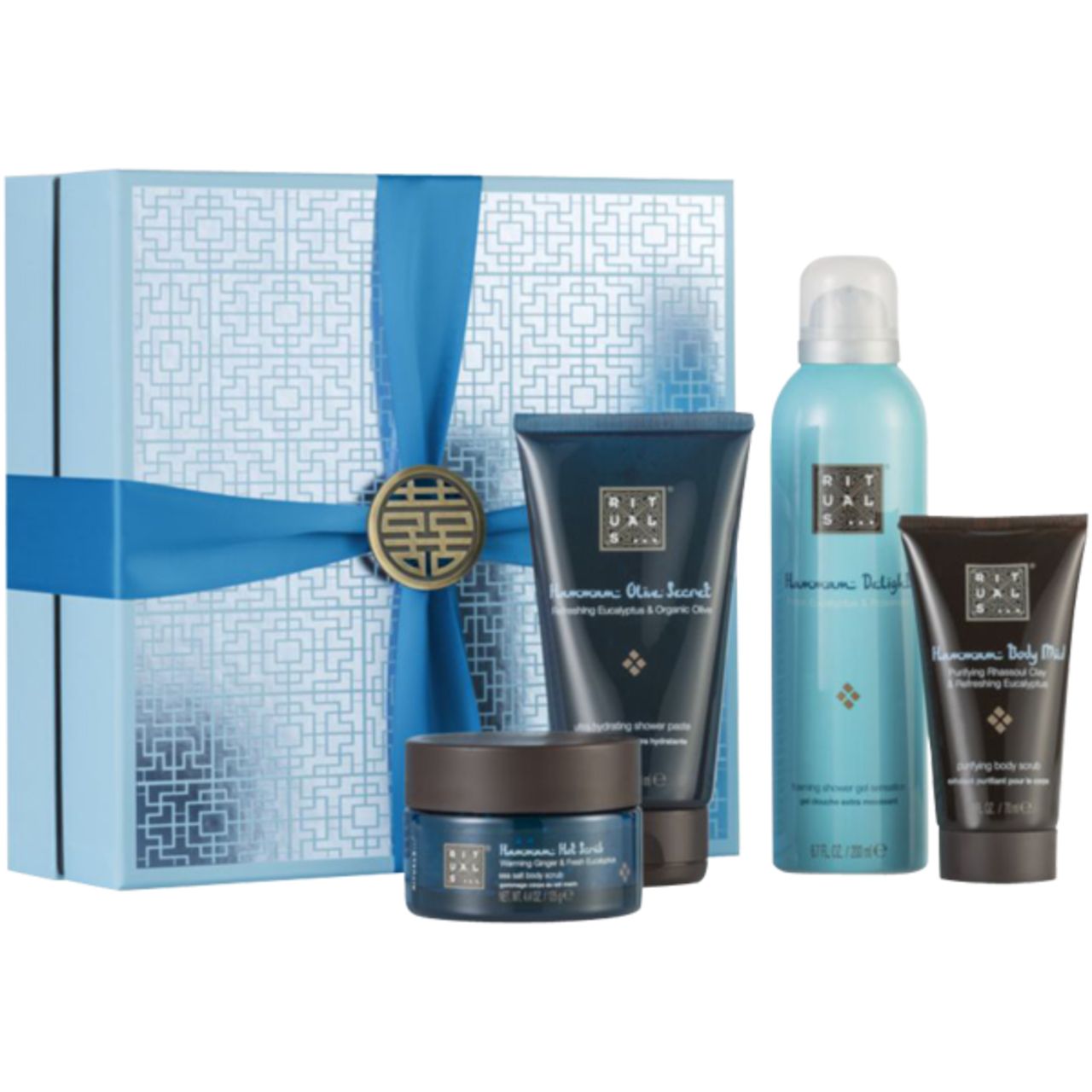 Rituals, The Ritual of Hammam Giftset Medium = Olive Secret + Delight + Body Mud + Hot Scrub