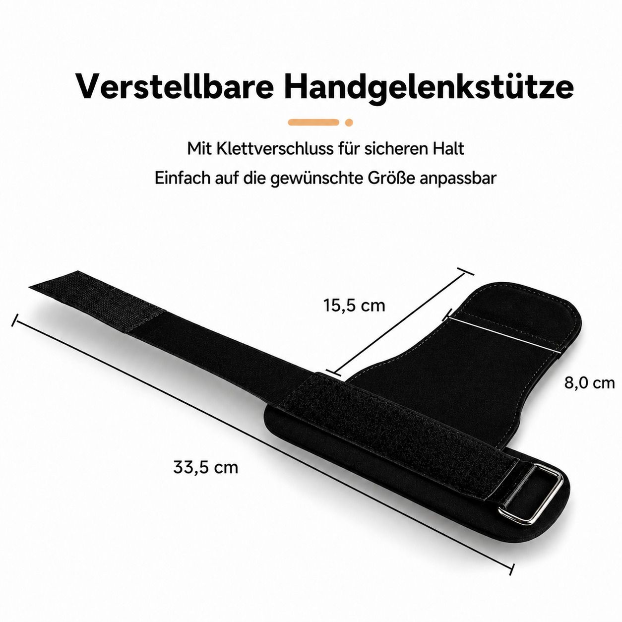 Gewichtheber Zughilfen mit Handgelenkband, rutschfest & mit Lederpolster für Fitness