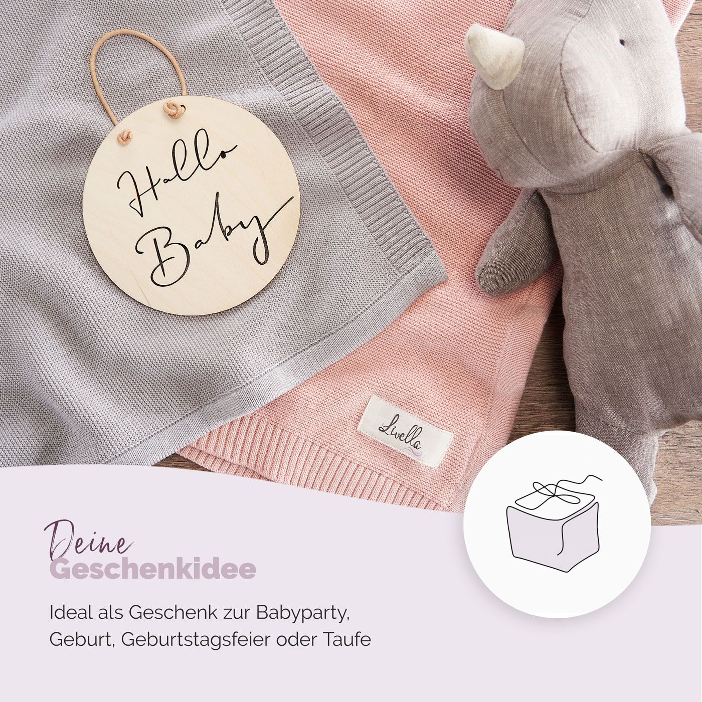 Livella Babydecke aus 100% Bio-Baumwolle