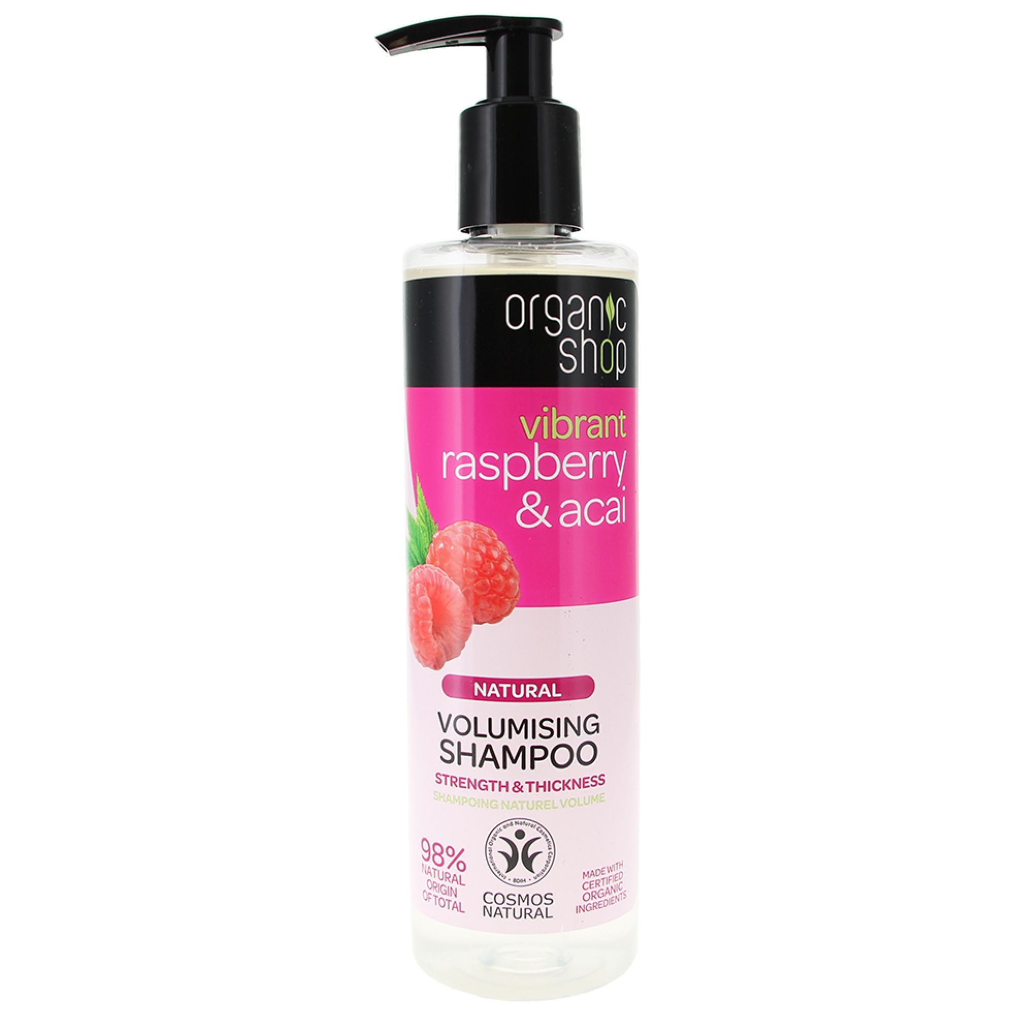 Organic Shop Natürliches Volumen Shampoo Himbeere & Acai 2 20,5x5x5 cm