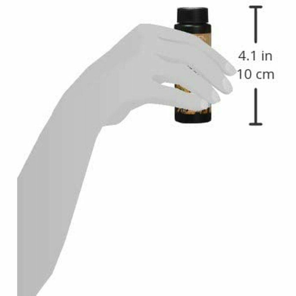 Hand hält eine Flasche Farbgel. Die Flasche ist 4,1 Zoll (10 cm) hoch. Aufschrift: REDKEN, COLOR GELS LACQUERS. Farbton: 6N Moroccan Sand.