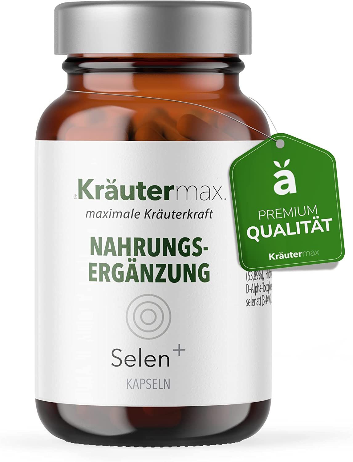 Kräutermax Selen 150 µg plus Vitamin C, E Kapseln