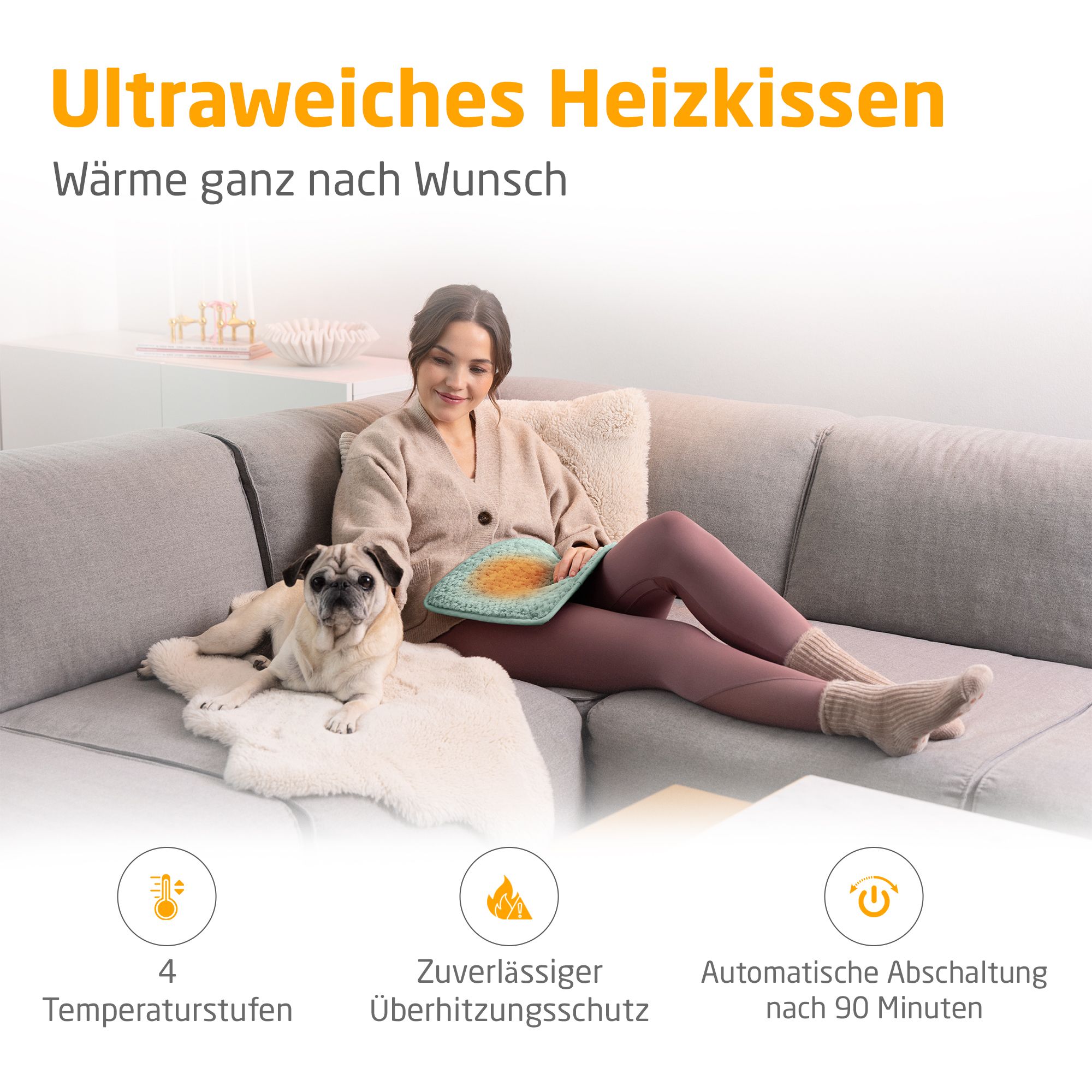 medisana HP 517 Heizkissen - savage green