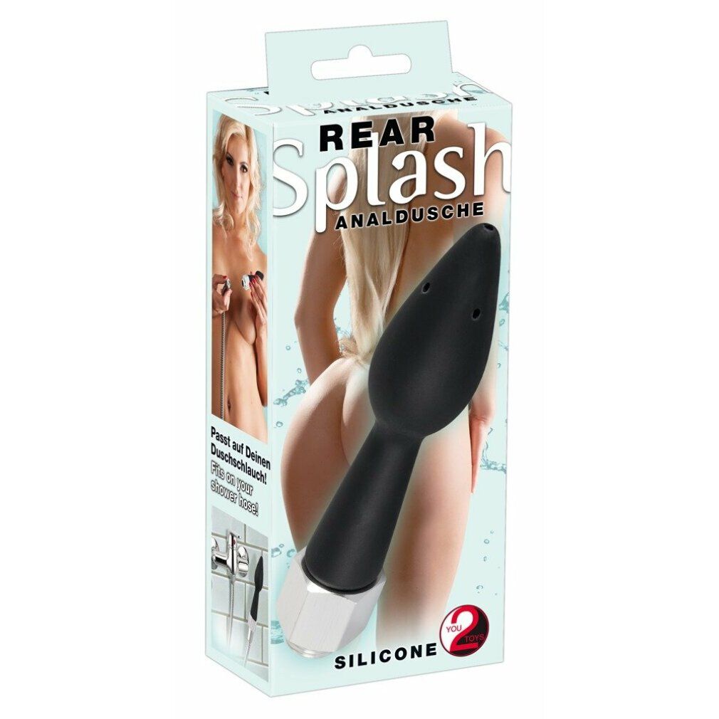 Analplug plus Intimdusche mit Gewinde | Anale Dehnung, Plug mit 5 Löchern, Silikon | You2Toys