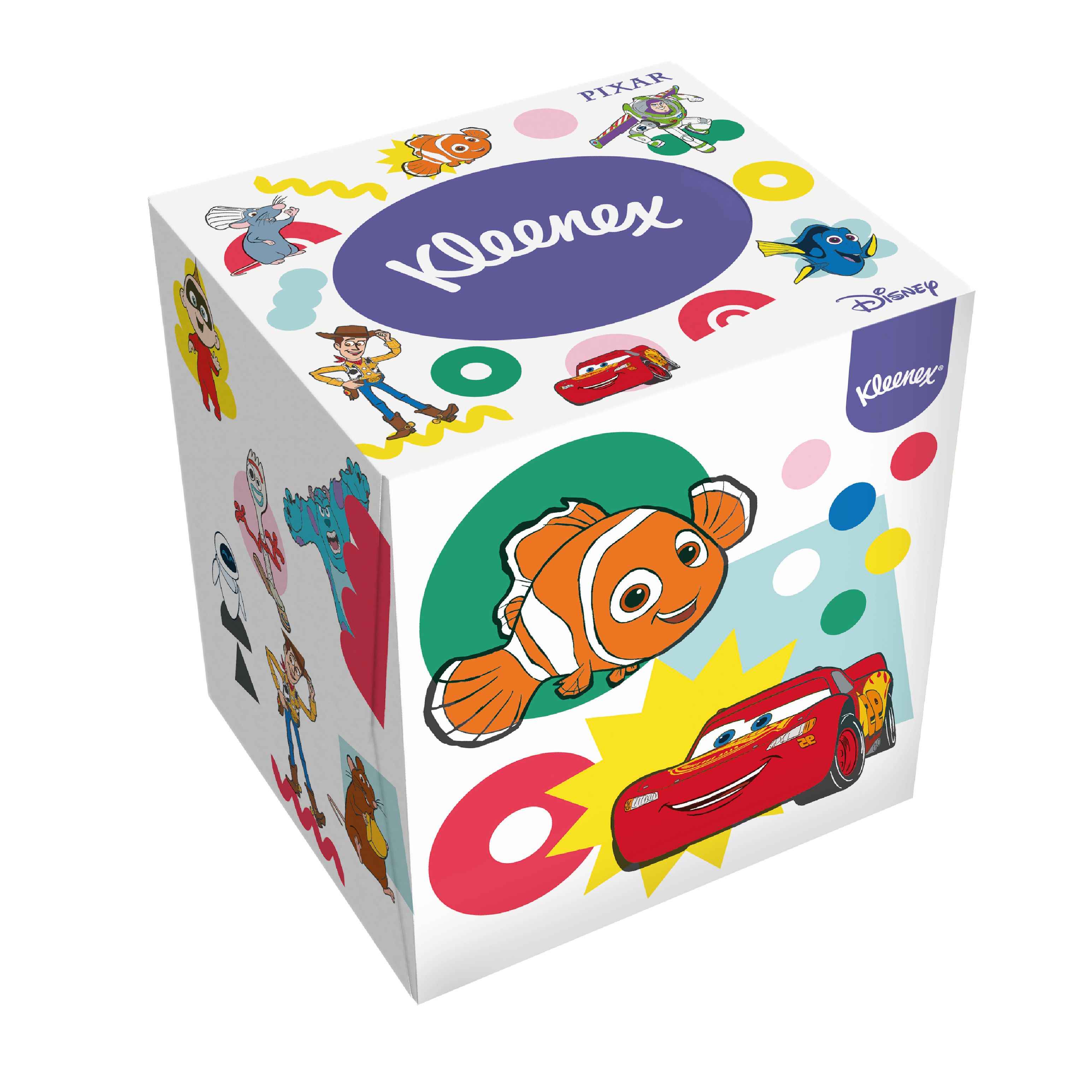 Kleenex Disney Würfel-Box Taschentücher 4 verschiedene Designs