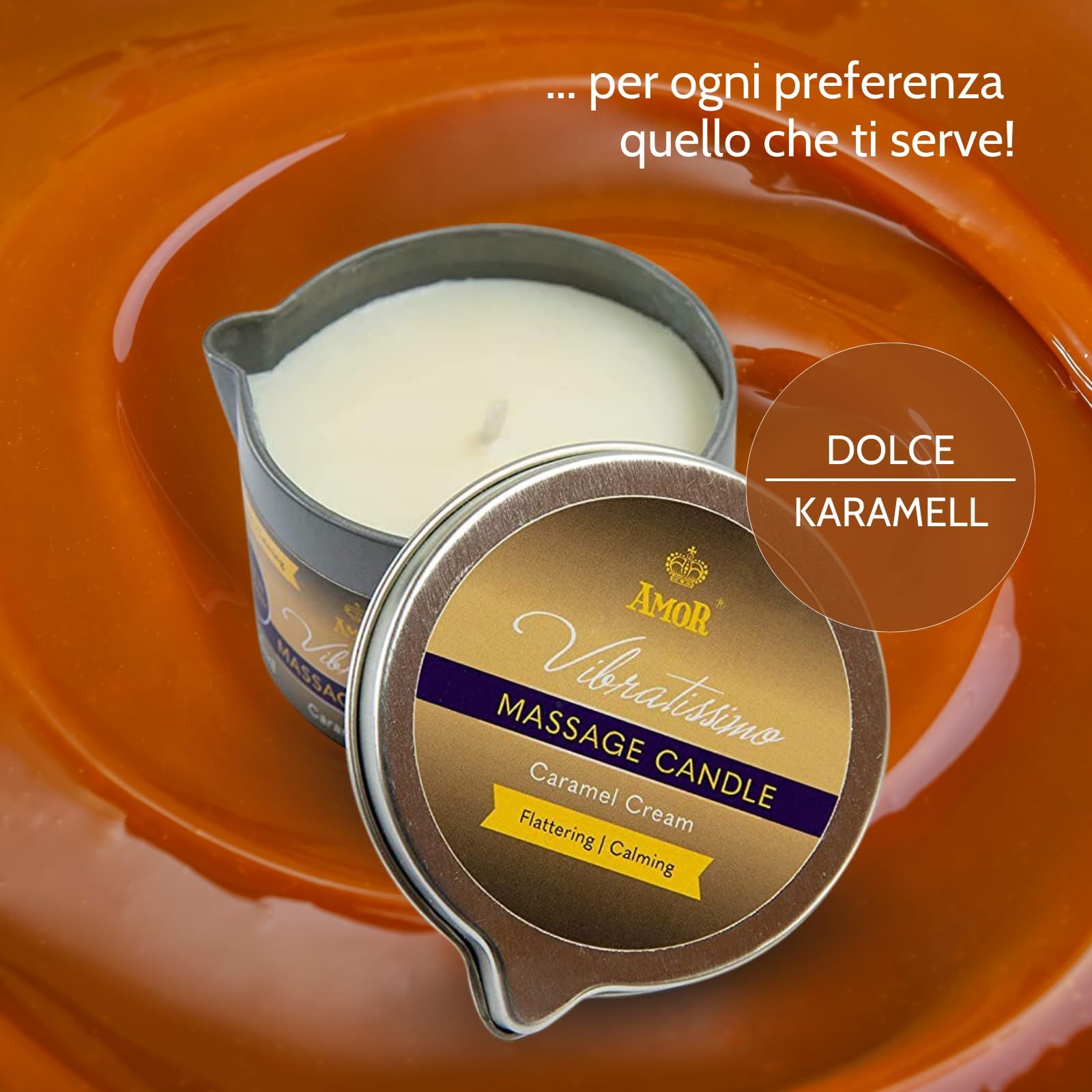 Vibratissimo Massagekerze Caramel Cream