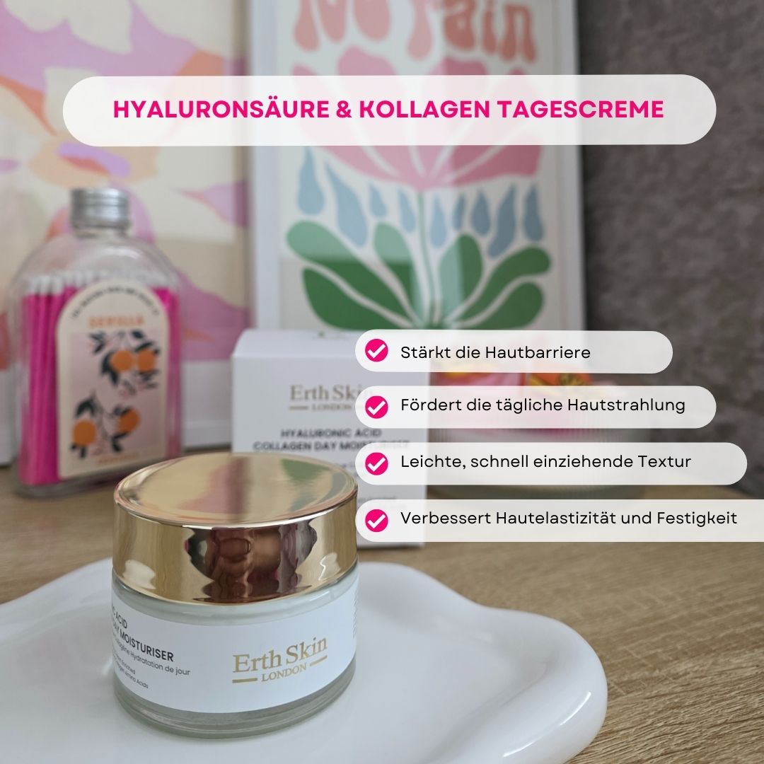 ErthSkin London Hyaluronsäure & Kollagen  Anti-Aging Tagescreme