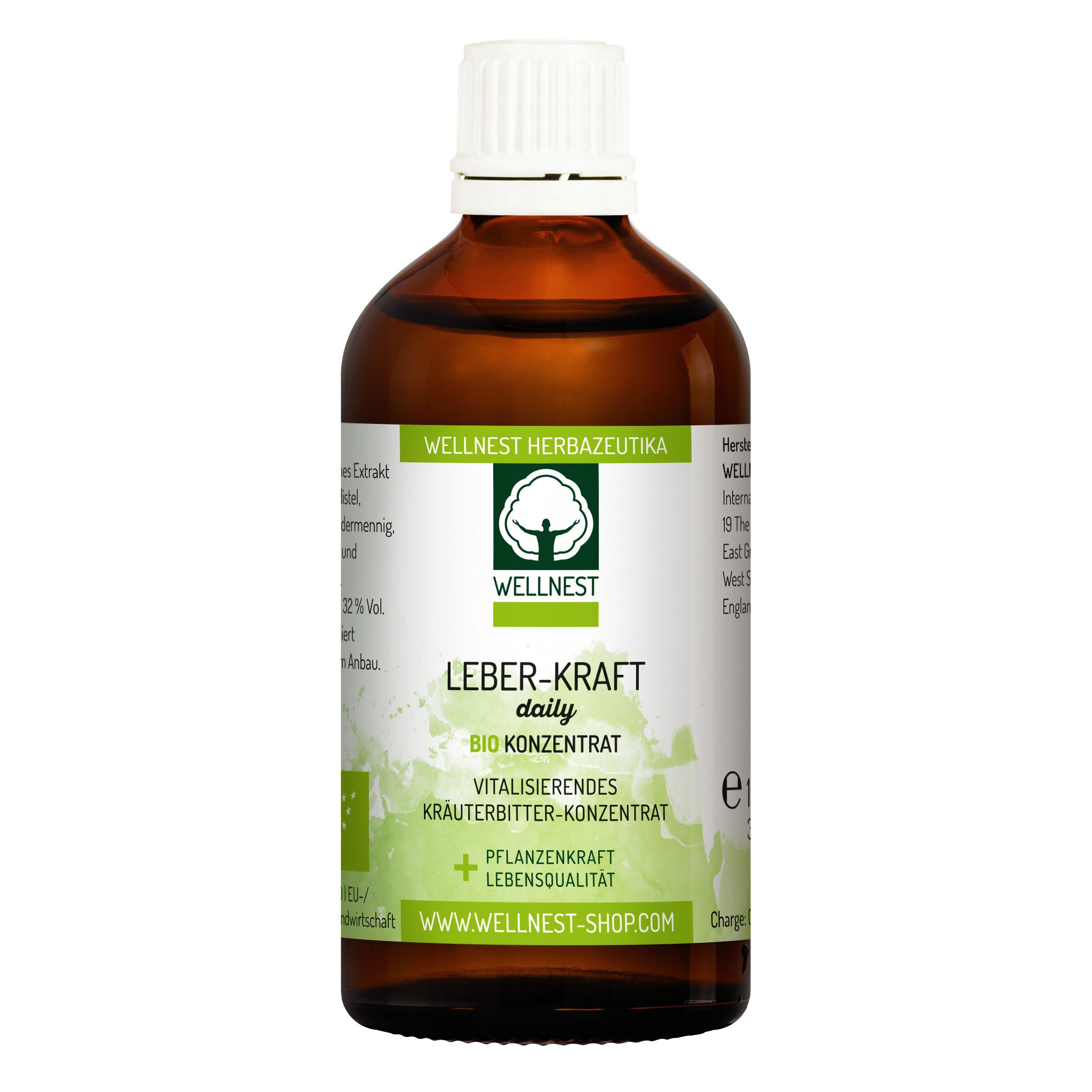 Bio Leber-Kraft Daily Mariendistel Konzentrat - Wellnest Pflanzenkraft Urtinktur