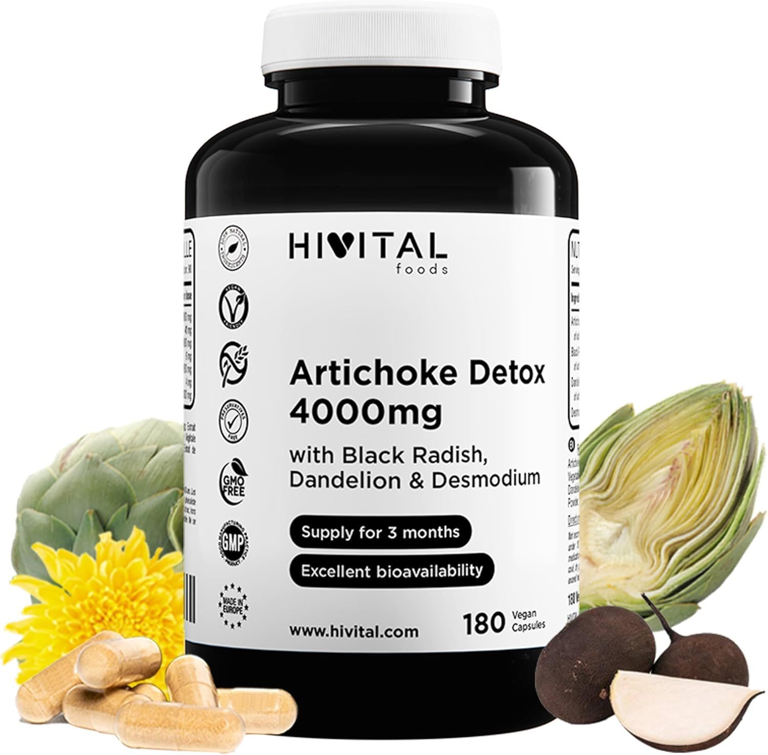 HIVITAL Capsule Detox al Carciofo 4000 mg