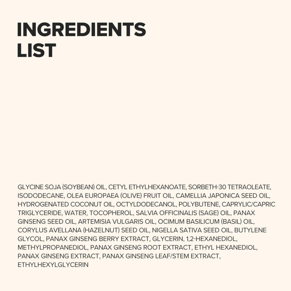 Flasche mit Reinigungsmittel und Ginsengwurzel. Text: Makeup Cleansing, Pore Cleansing.