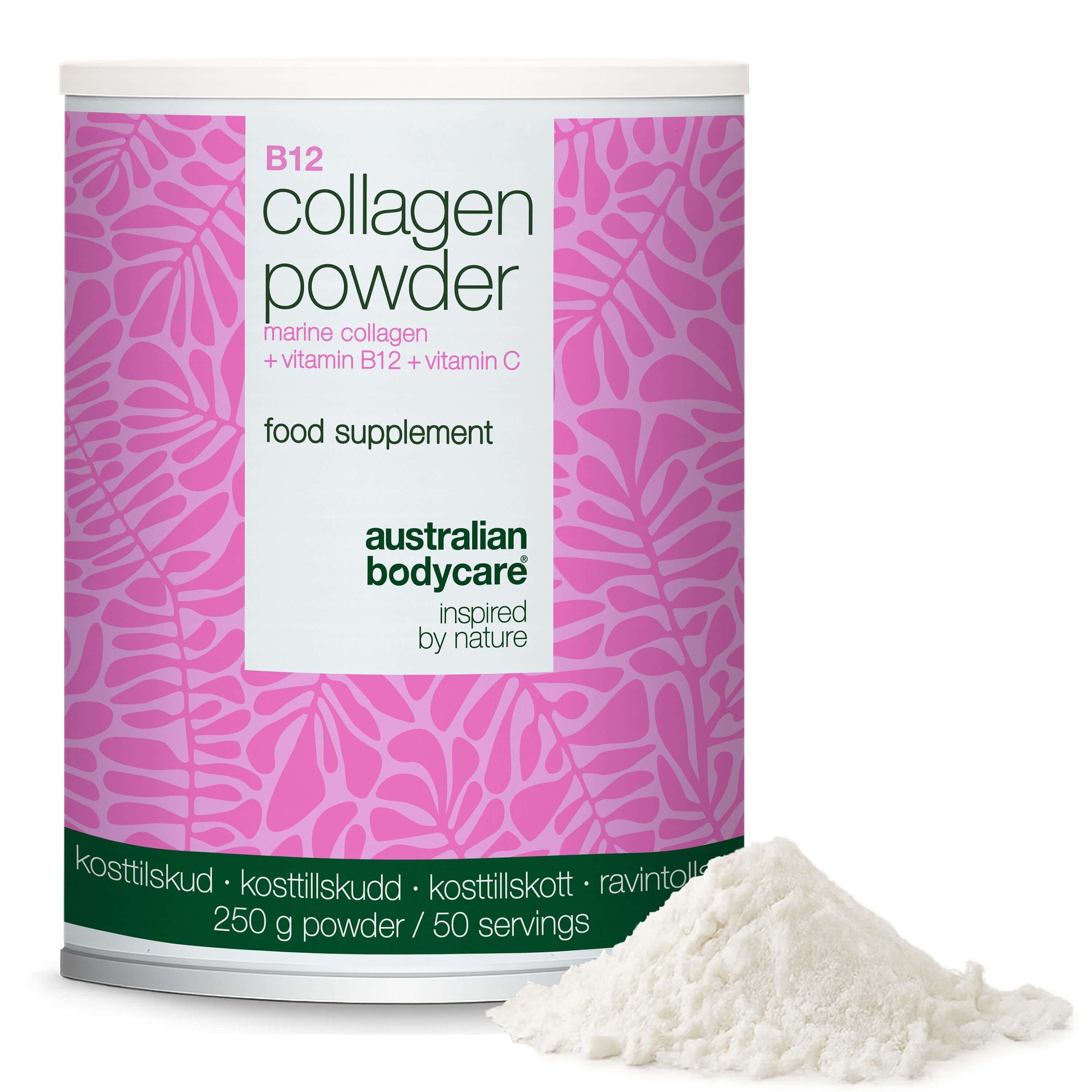 Polvere di collagene Australian Bodycare con vitamina C e B12